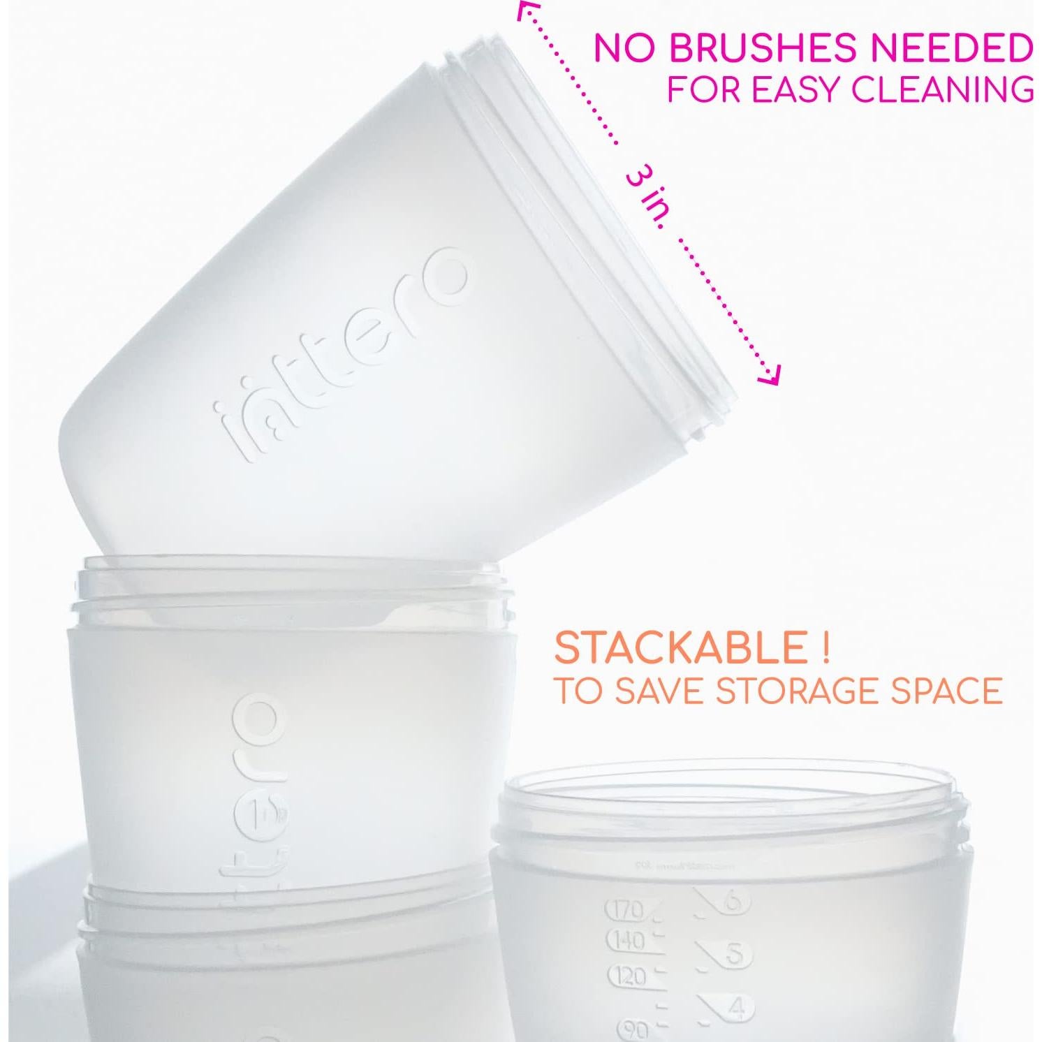 Biberones Anti-Cólico Inttero 6oz (177ml) 2pk Azul