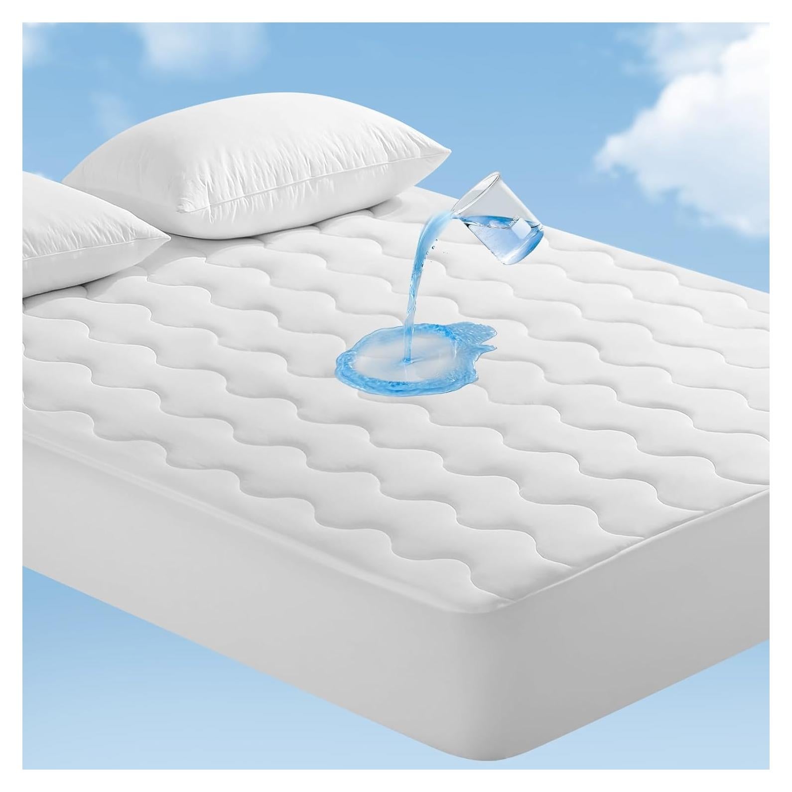 Almohadilla de Colchón Frío Elegear Queen Impermeable 3D