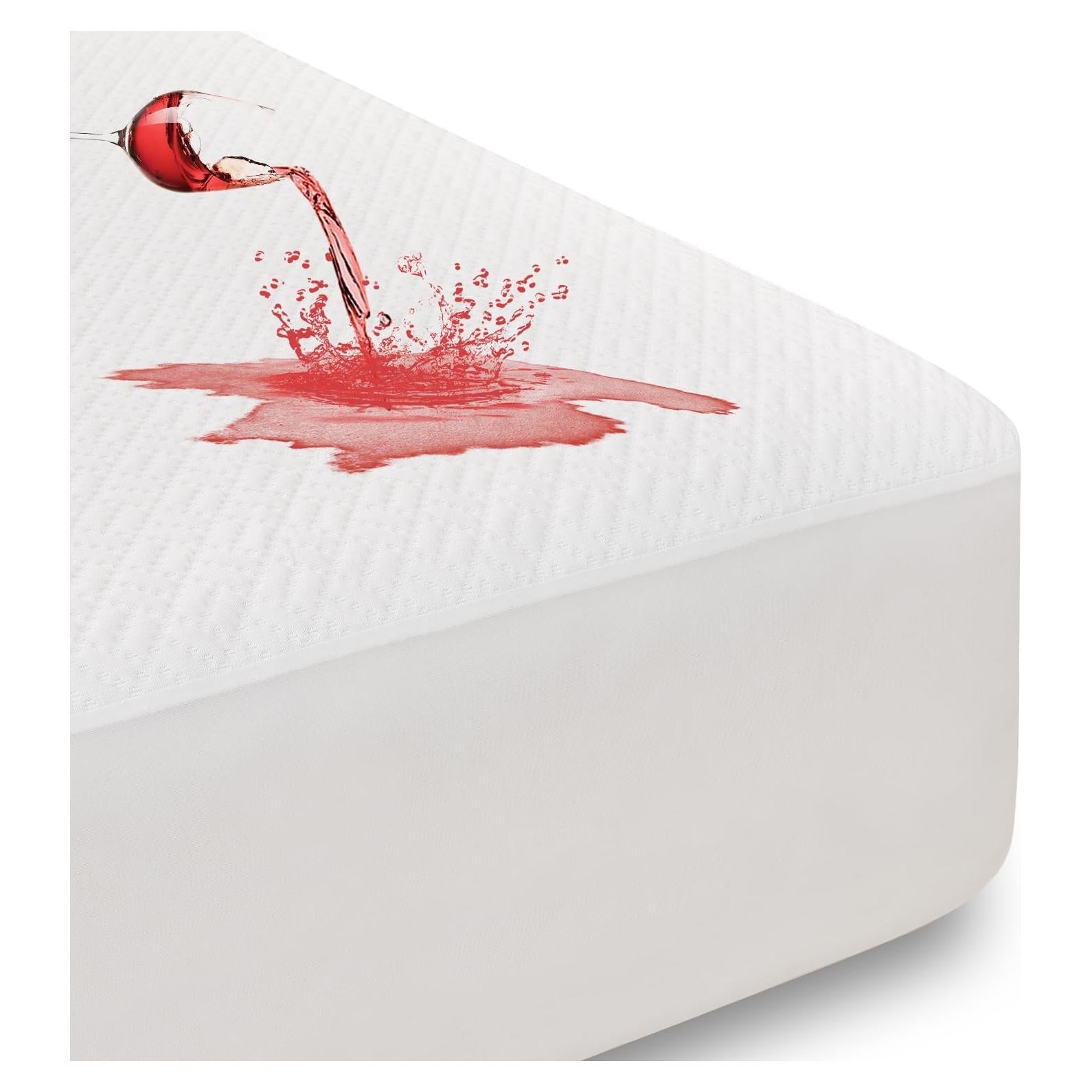 Protector de Colchón King SOCHOW Impermeable 4 Capas Transpirable