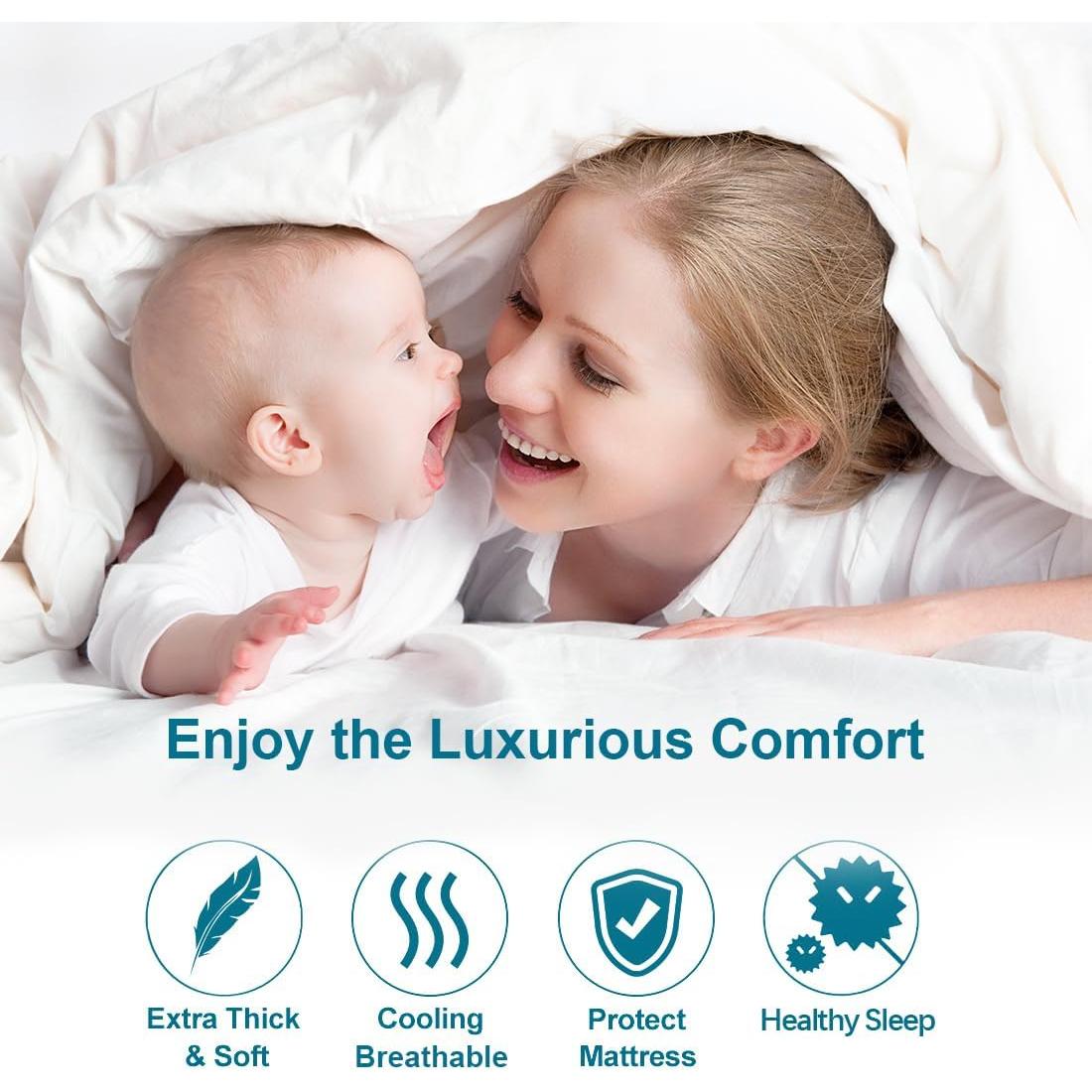 Cubierta de Colchón Completo CHOKIT Gris Refrigerante 20-56 cm