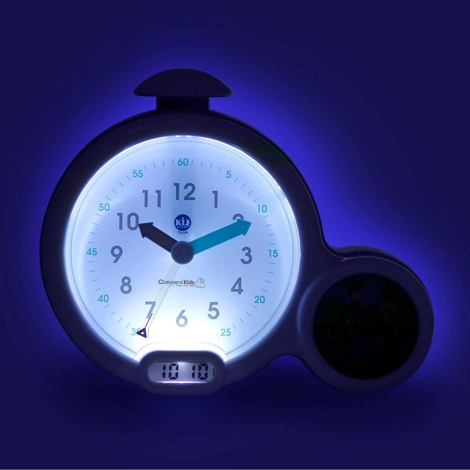 Reloj Despertador Kid'Sleep Pabobo Azul Digital y Analógico