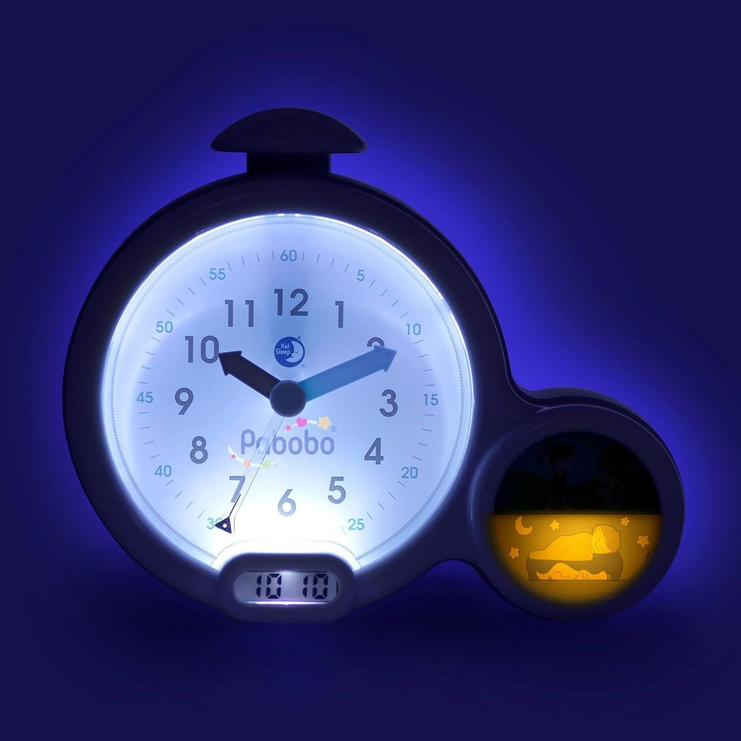 Reloj Despertador Kid'Sleep Pabobo Azul Digital y Analógico