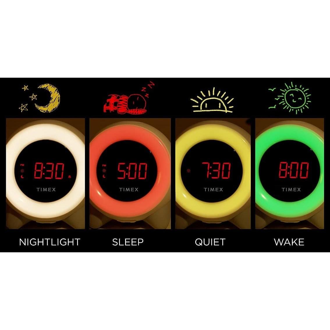 Reloj Despertador Infantil Timex TK321 con Luz Nocturna