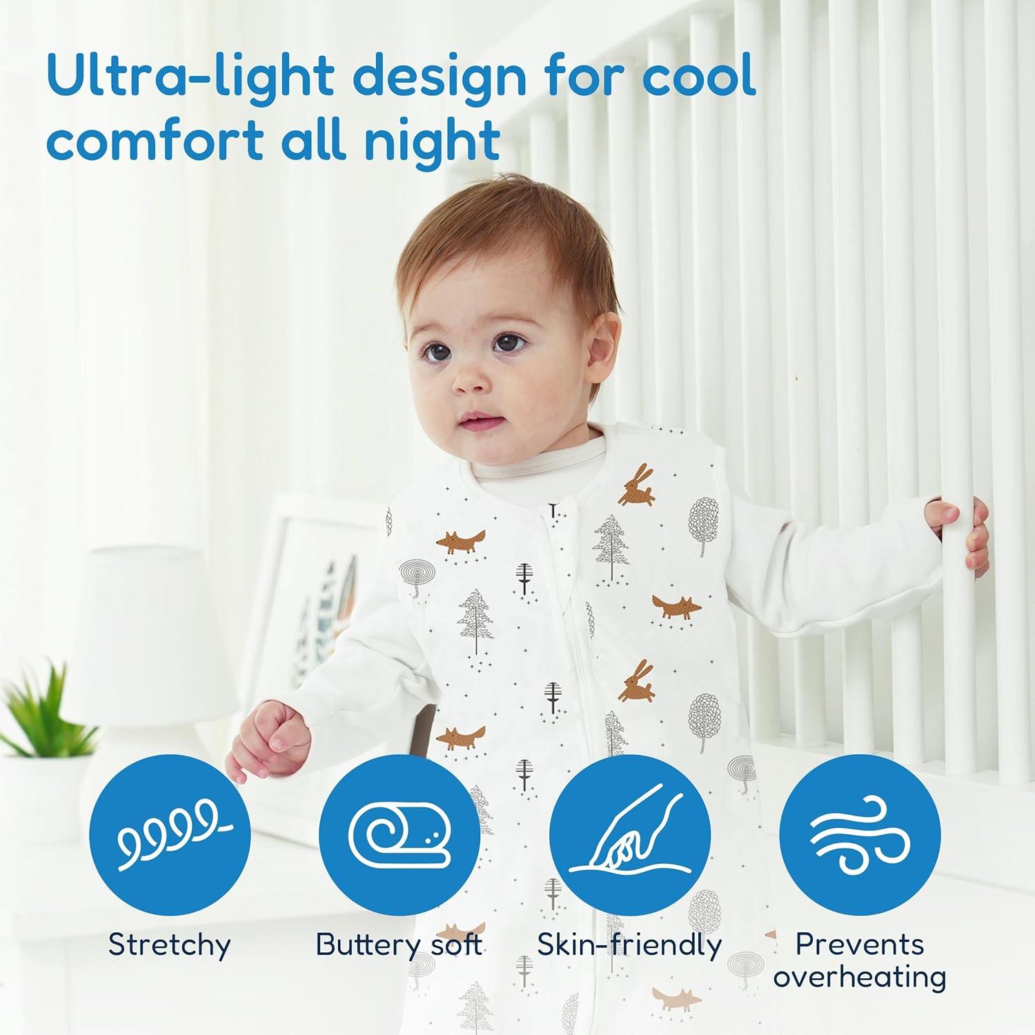 Saco de Sueño TotAha 3-Pack 6-12 Meses 0.5 TOG Unisex