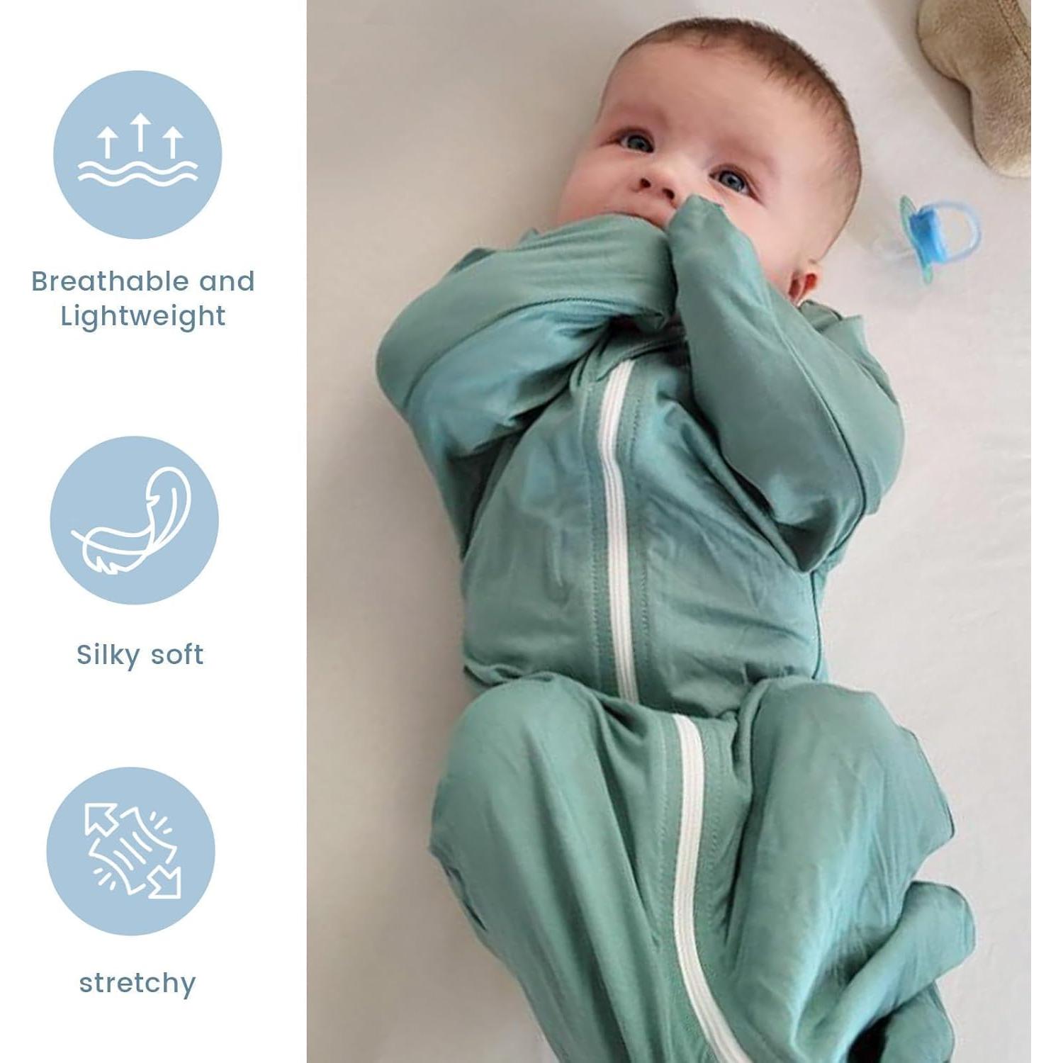 Saco de Sueño ZIGJOY 0.5 Tog Bambú Verde Menta 6-12 Meses