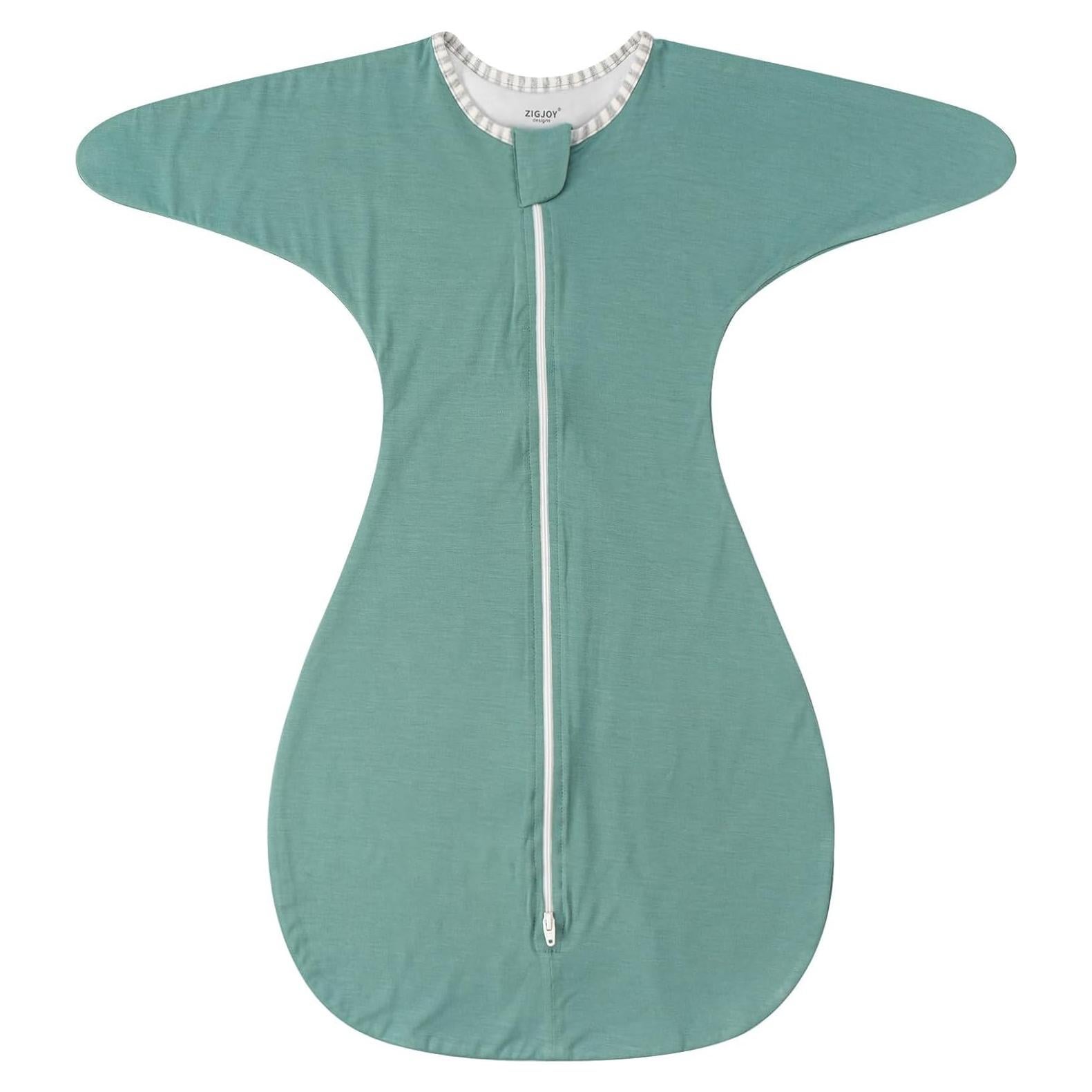 Saco de Sueño ZIGJOY 1.0 Tog Bambú Verde Menta 6-12 Meses