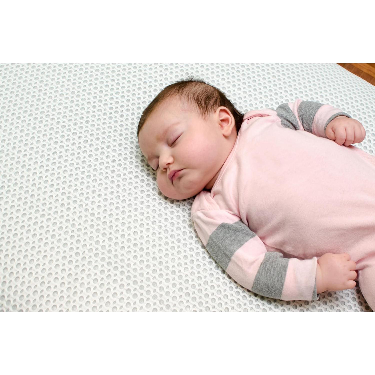 Almohadilla de Colchón Transpirable Lullaby Earth Blanca 132x71 cm