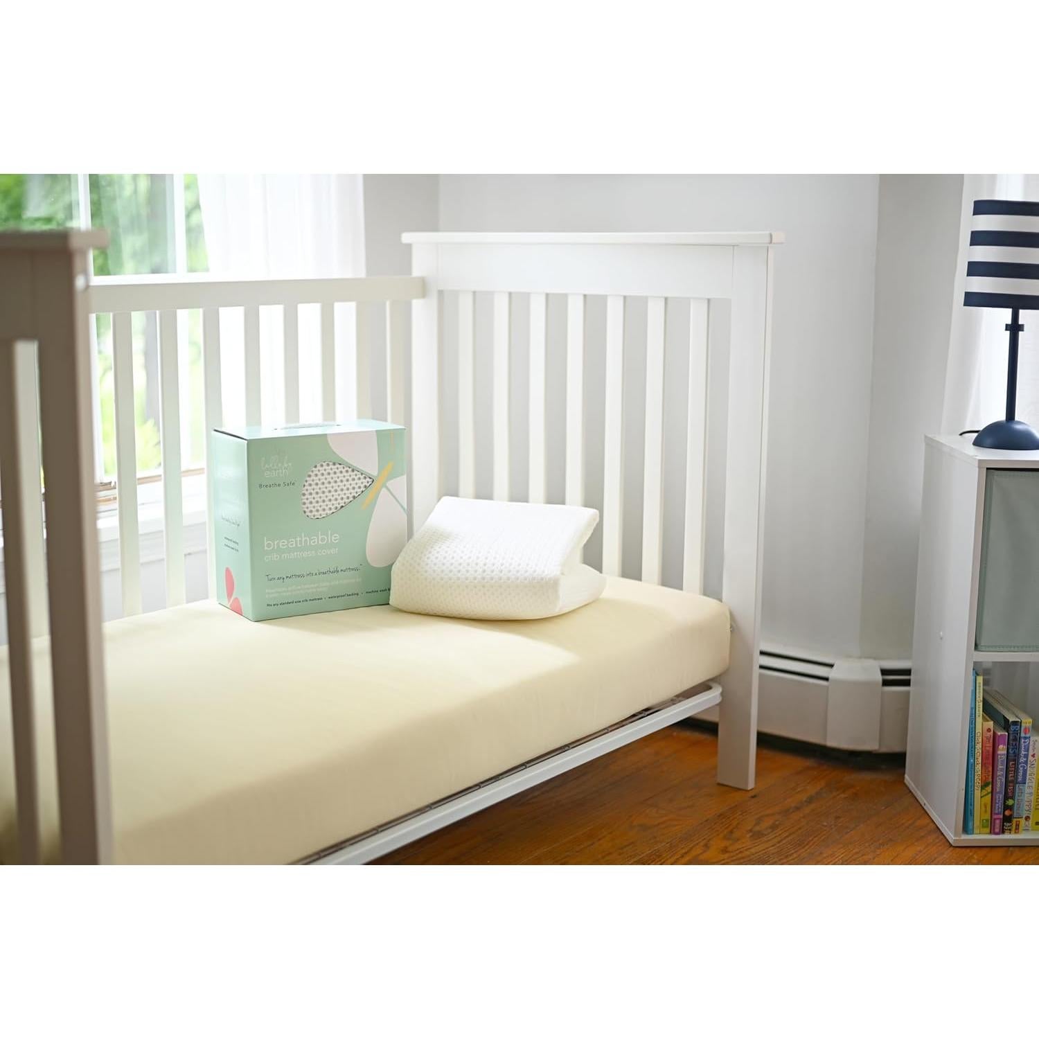 Almohadilla de Colchón Transpirable Lullaby Earth Blanca 132x71 cm