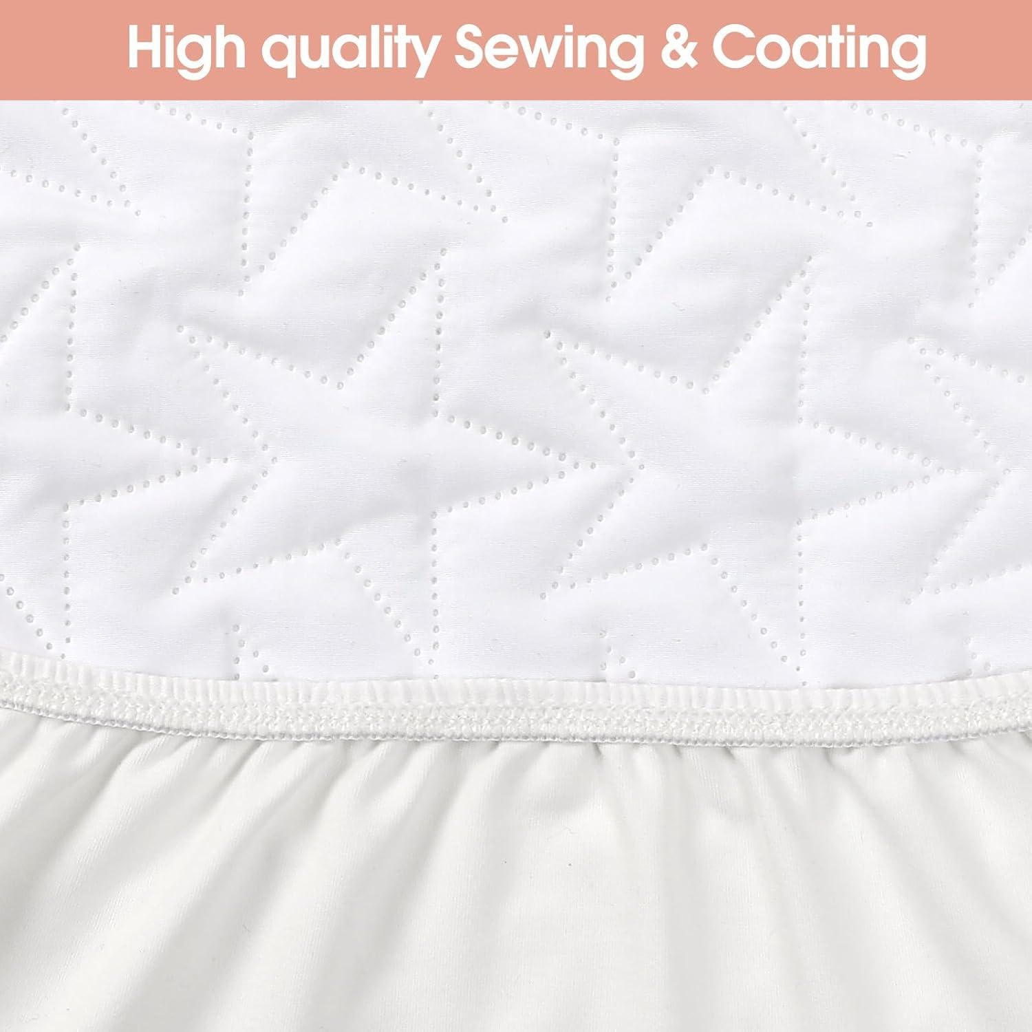 Sábanas de cuna impermeables ACRABROS - Paquete de 2 - 132x71 cm