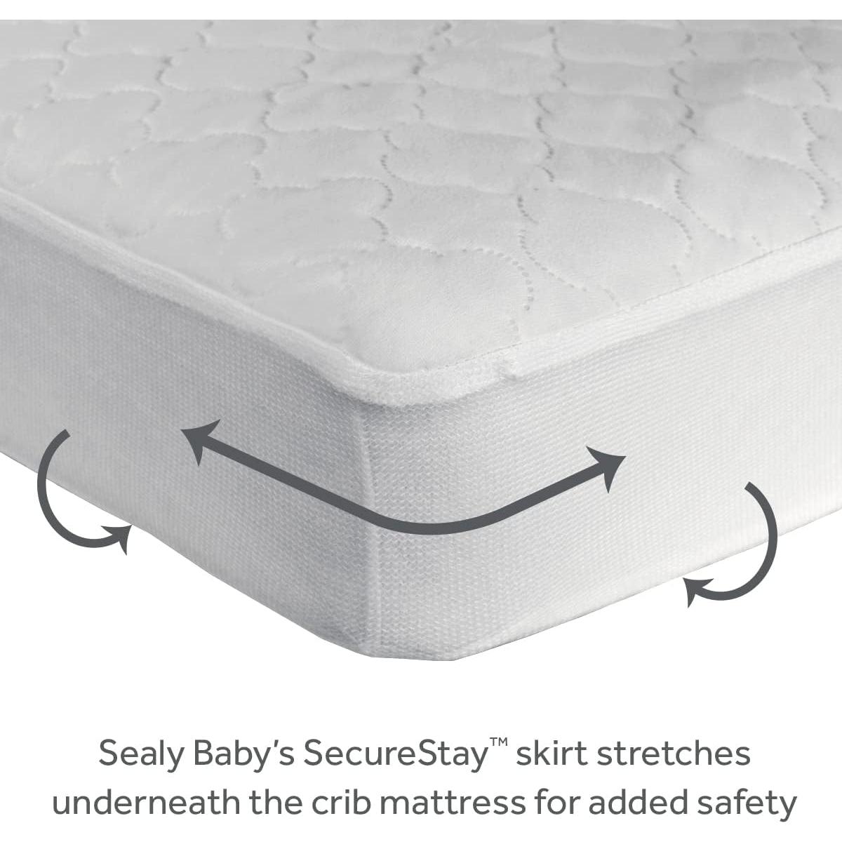 Protector de colchón impermeable Sealy Baby para cuna 132x71 cm