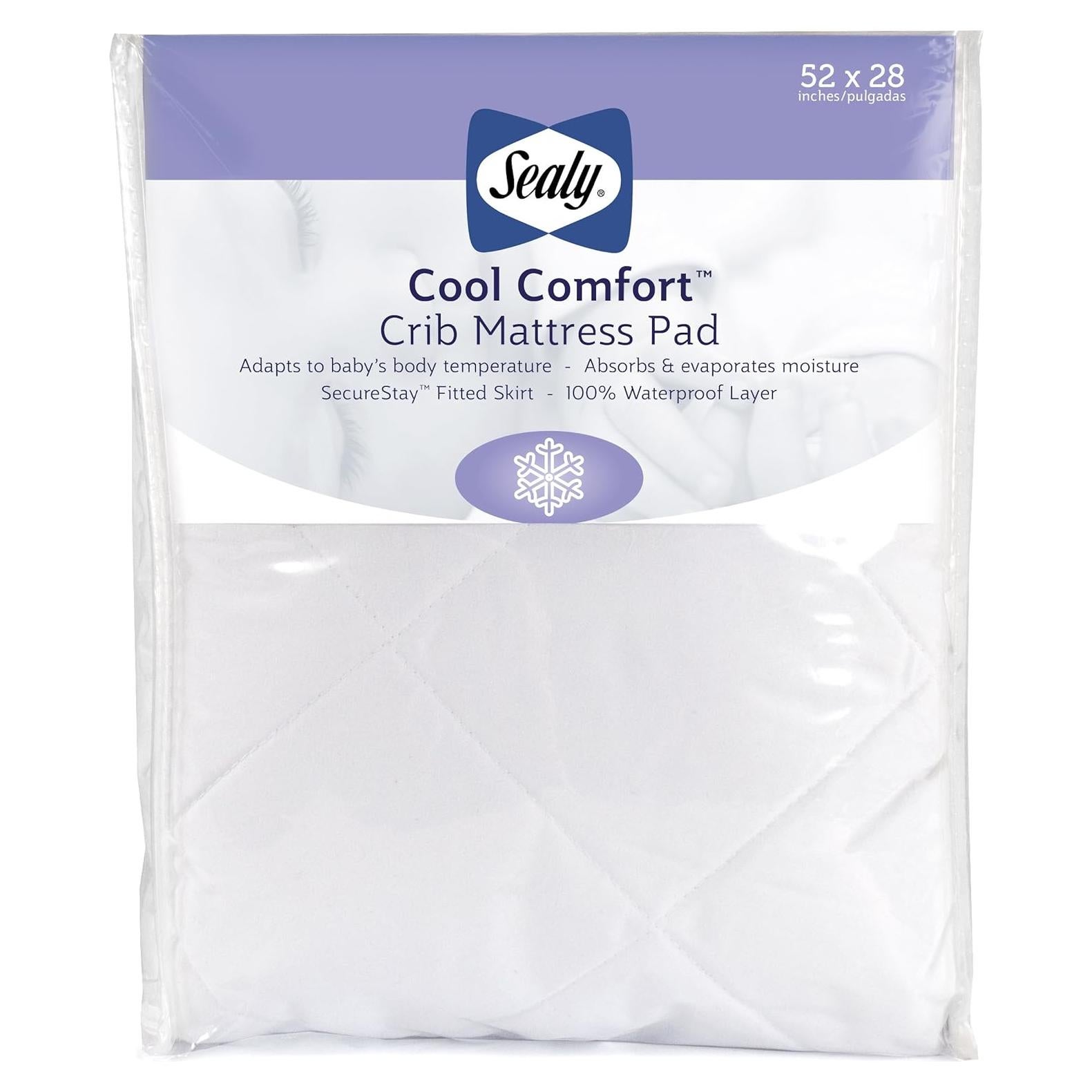 Protector de Colchón Impermeable Sealy Baby Cuna 132x71 cm