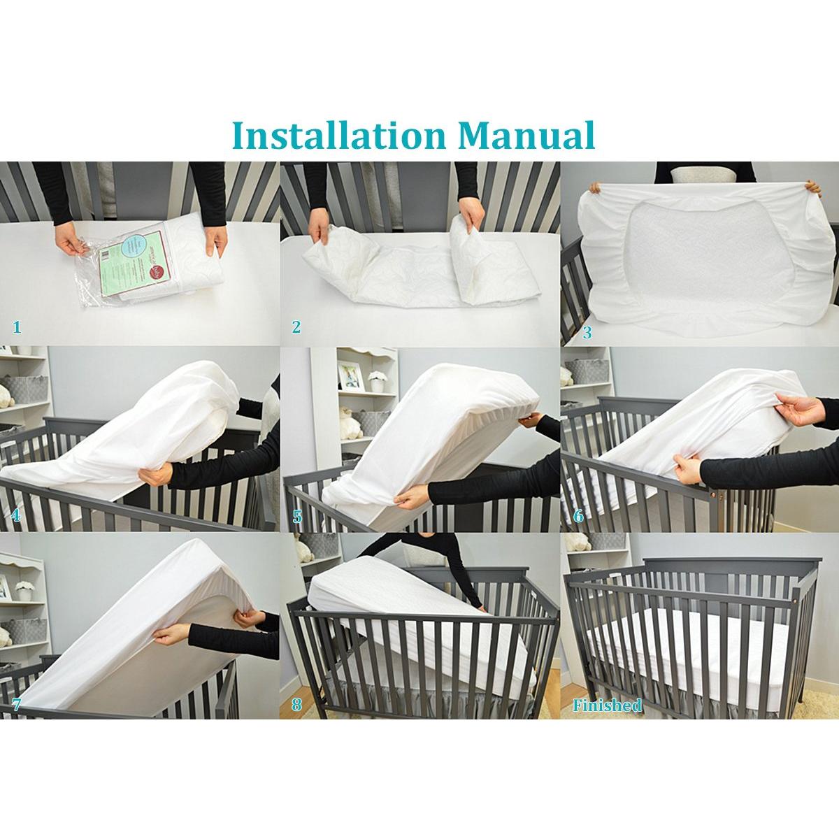 Protector de Colchón Impermeable American Baby 132x71 cm Acolchado