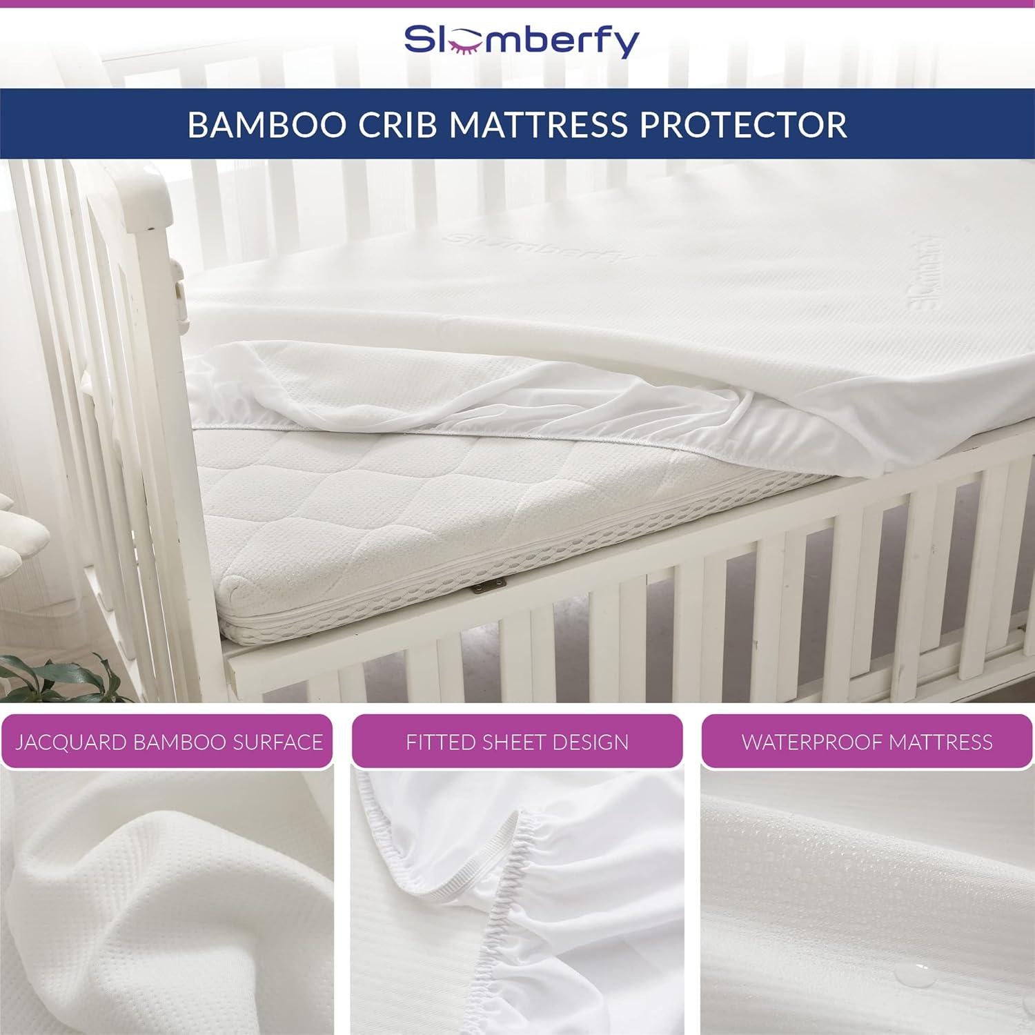Protector de Colchón Impermeable Slumberfy Cuna Mini 68.6x99.1 cm