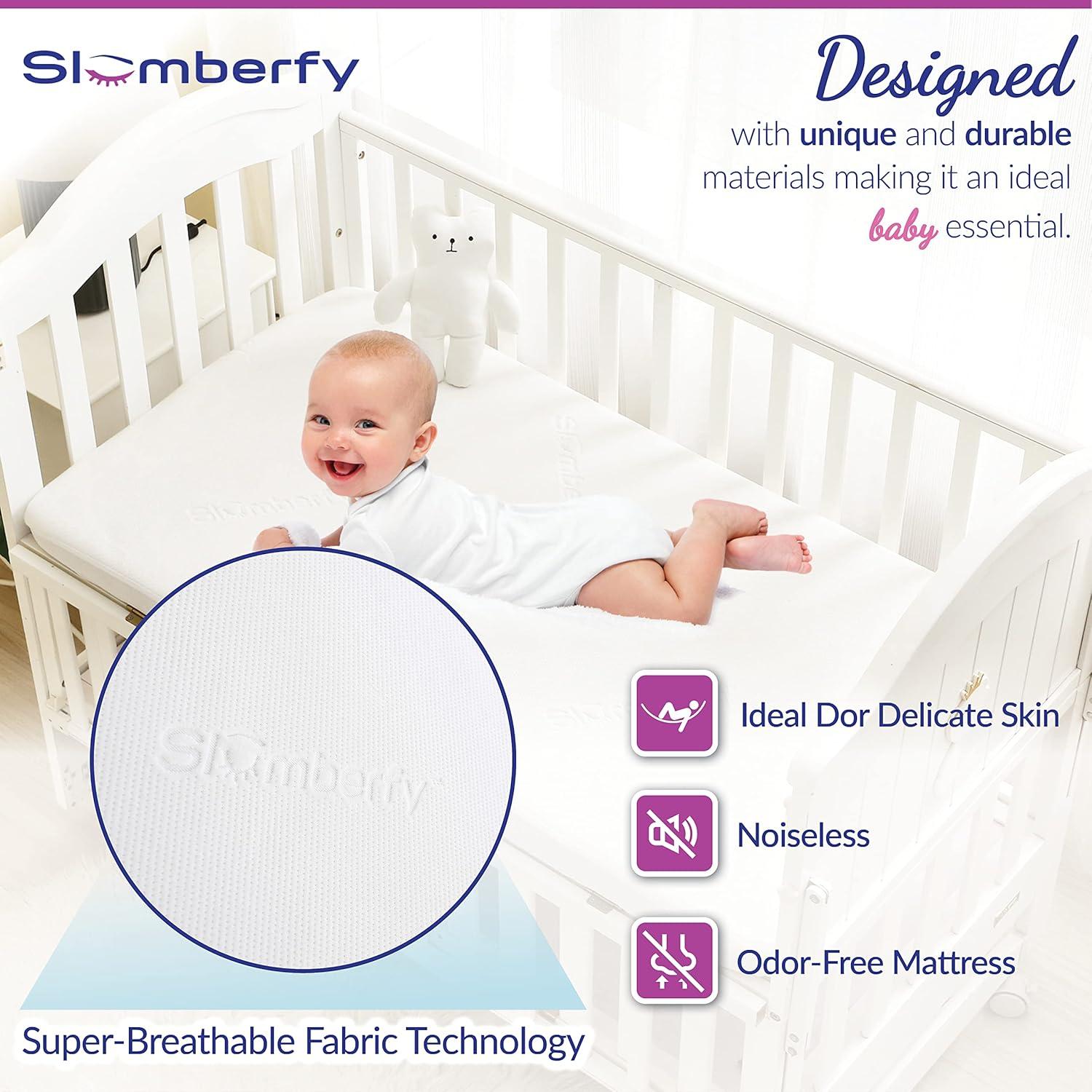 Protector de Colchón Impermeable Slumberfy Cuna Mini 68.6x99.1 cm
