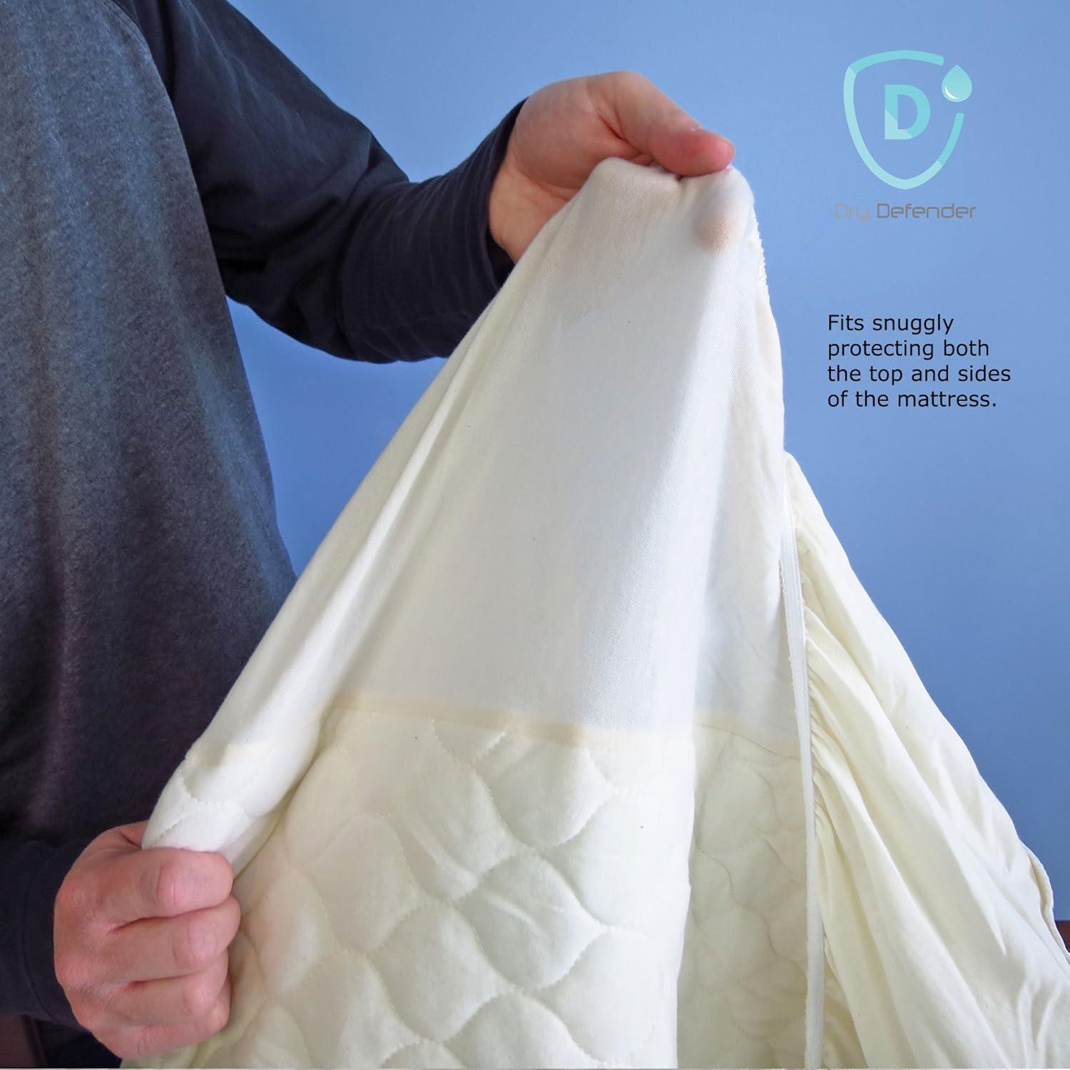 Protector de Cuna Impermeable Dry Defender Algodón Orgánico 71x132 cm