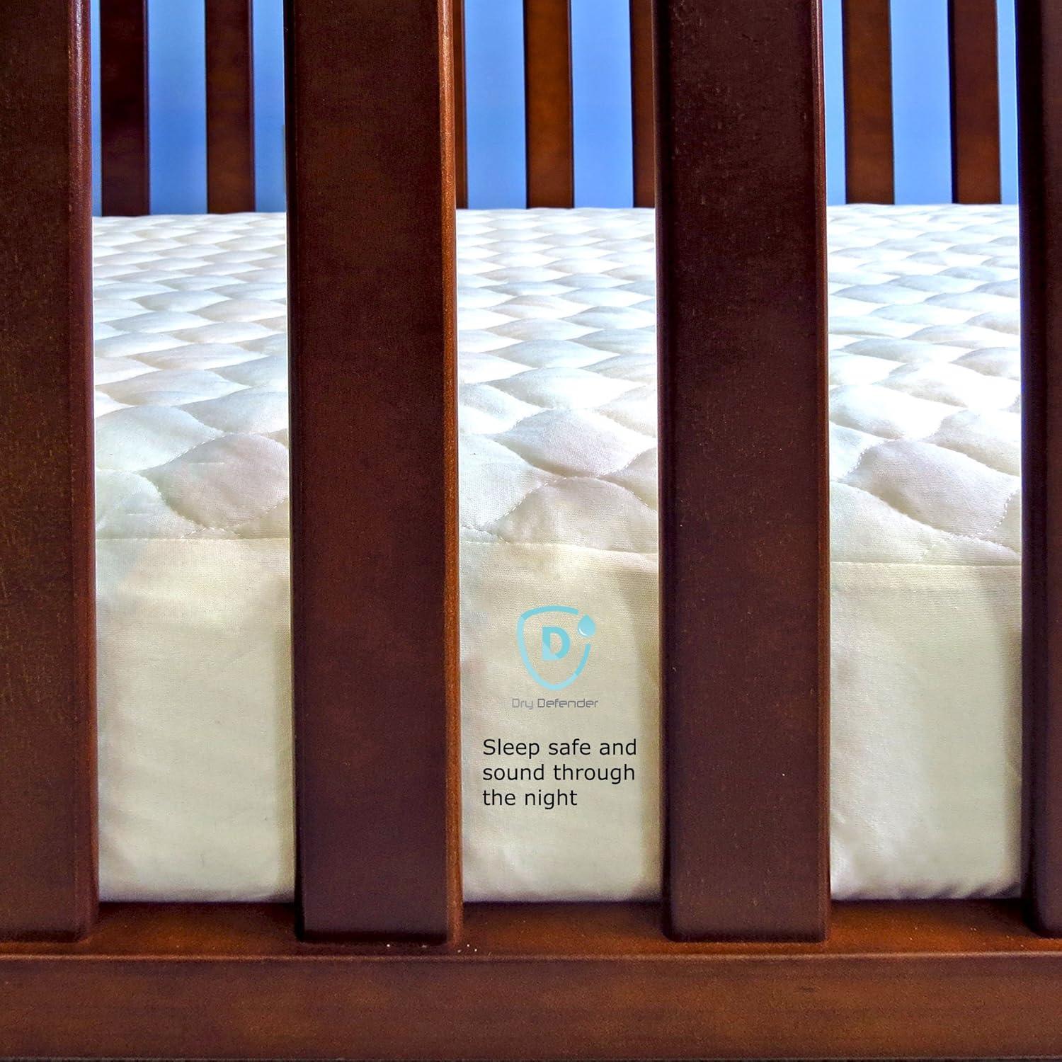 Protector de Cuna Impermeable Dry Defender Algodón Orgánico 71x132 cm