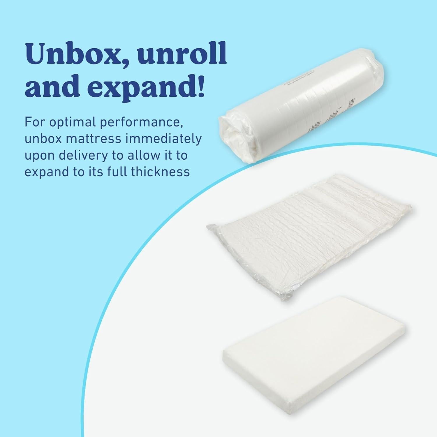 Colchón Graco Premium para Cuna y Niños - 132x71 cm, Impermeable