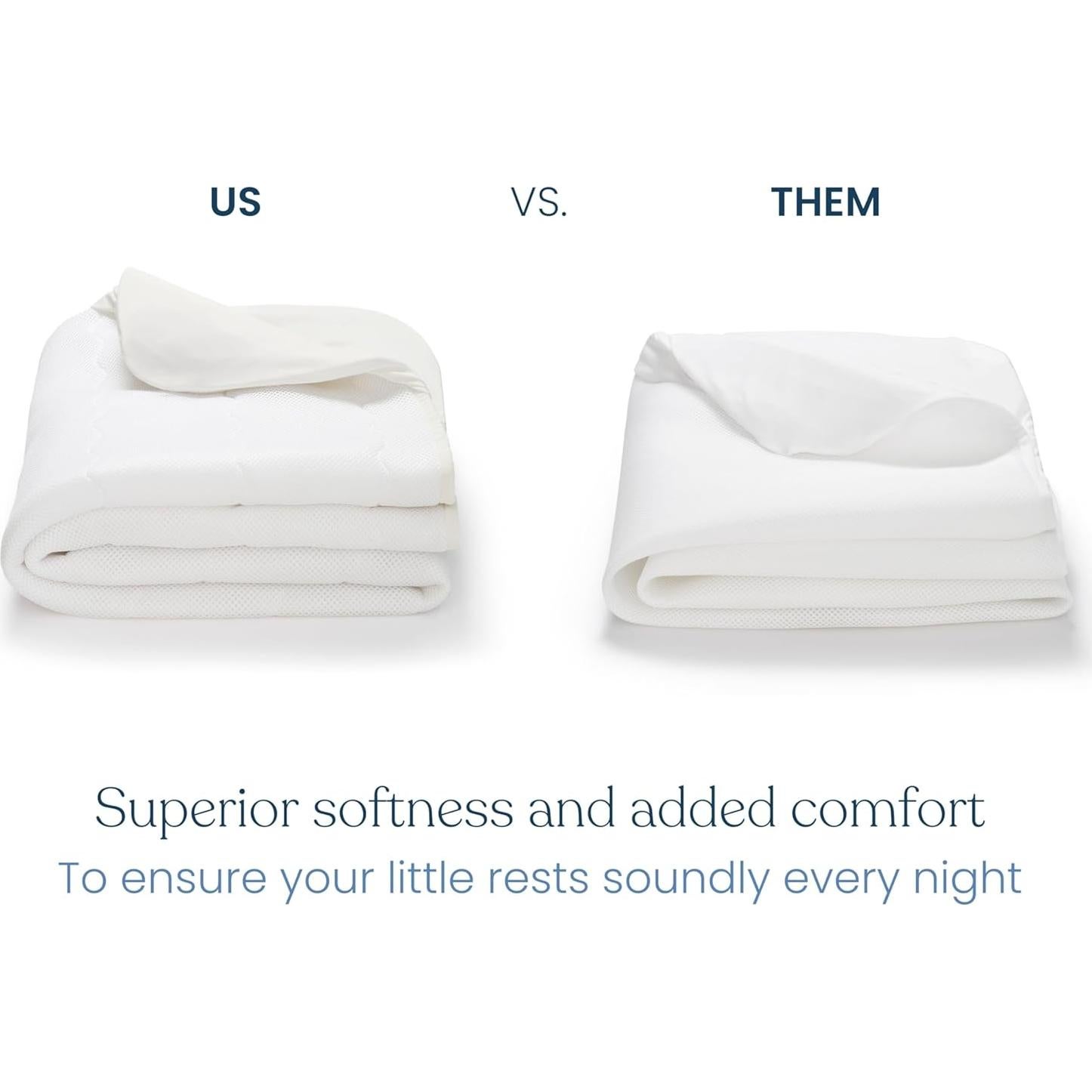 Funda de Colchón para Cuna HALO Transpirable Impermeable 71x133 cm