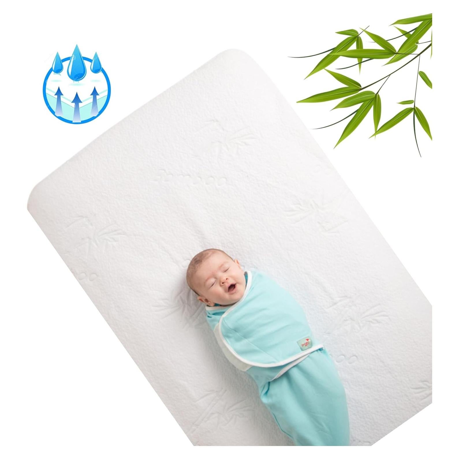 Protector de Colchón de Cuna Natural Snuggles 132x71 cm Impermeable