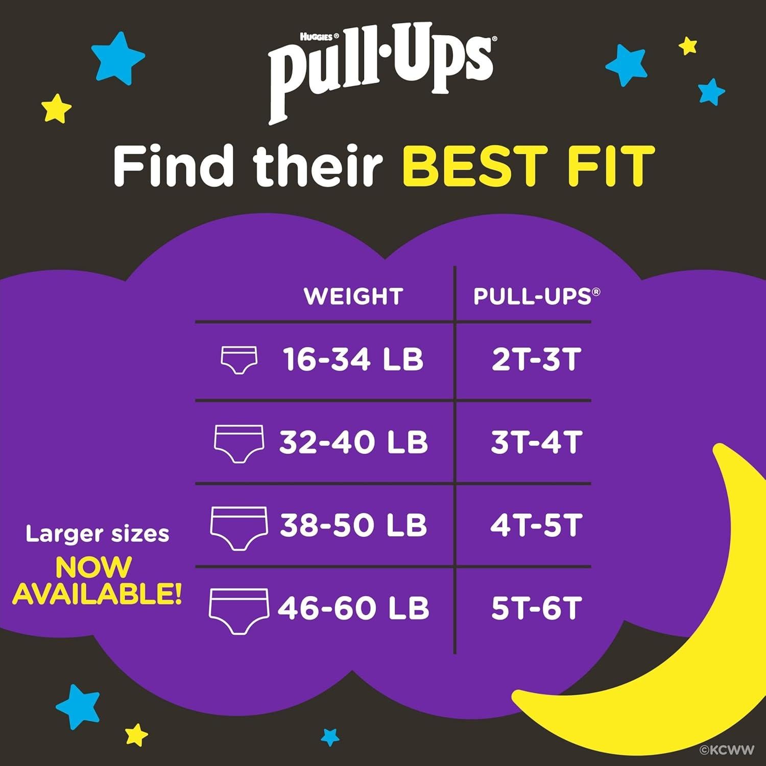 Pantalones de Entrenamiento Pull-Ups Niños 3T-4T 60 Unidades