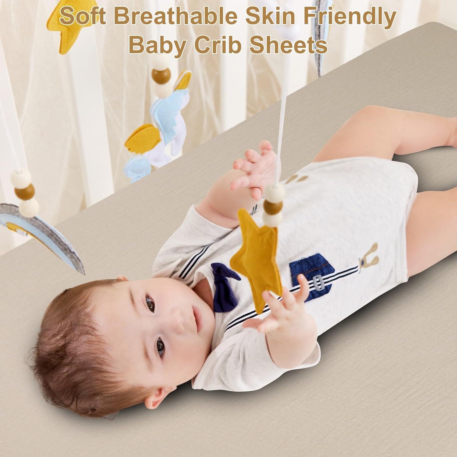 Paquete de 2 Sábanas Ajustables de Muselina Pet Rejoir - Cuna Estándar