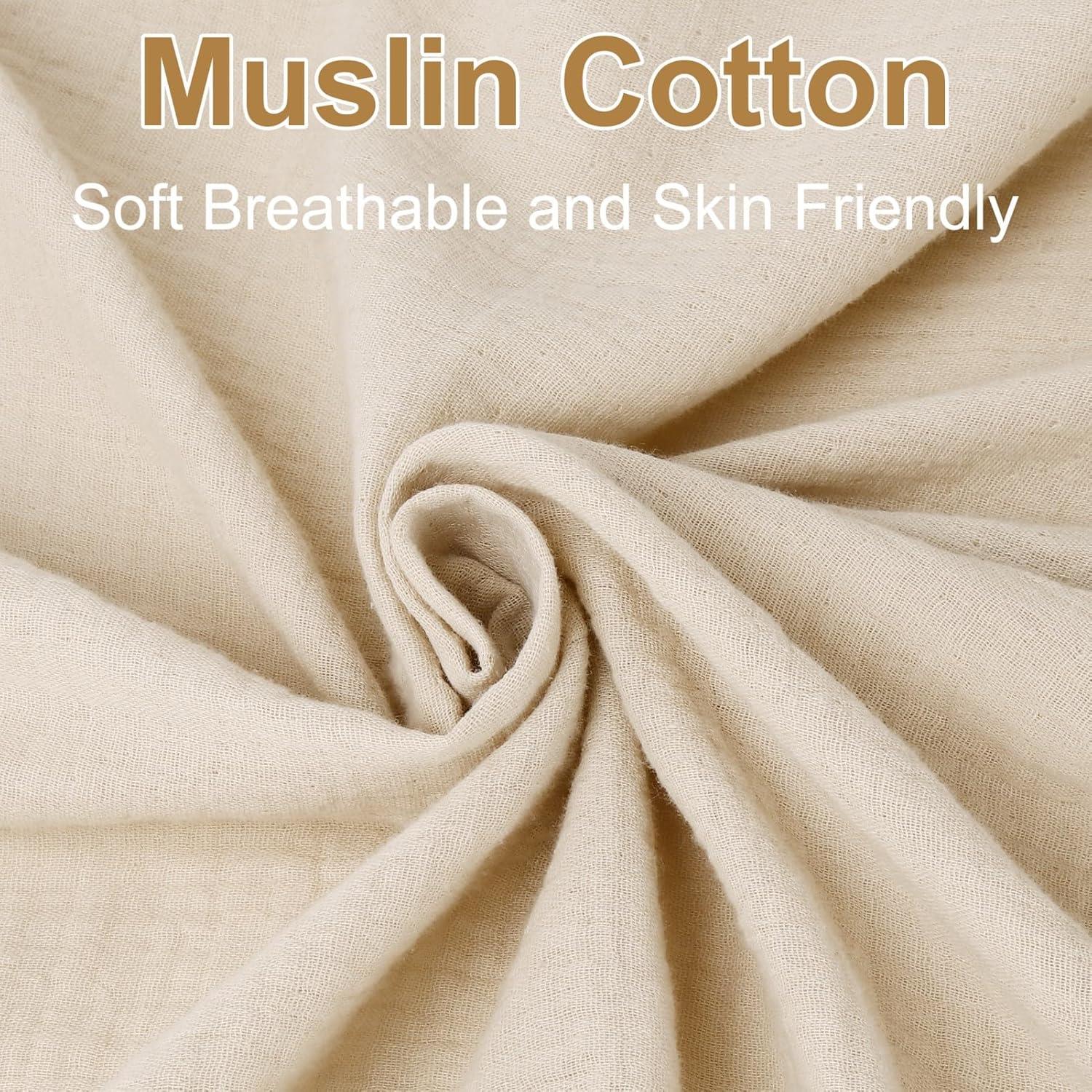 Paquete de 2 Sábanas Ajustables de Muselina Pet Rejoir - Cuna Estándar