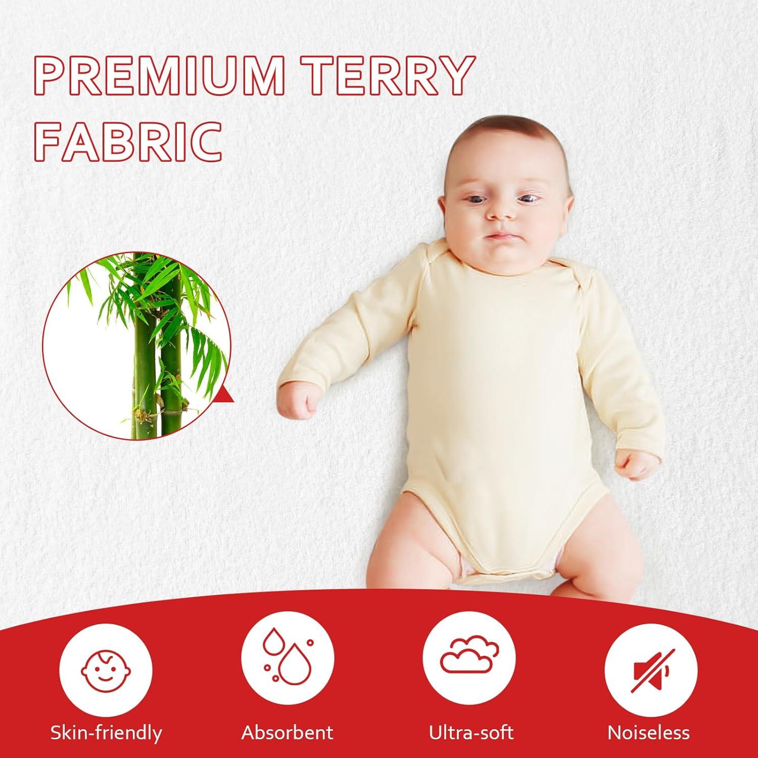 Juego de Sábanas para Pack and Play Moonsea 4 Piezas Gris y Blanco