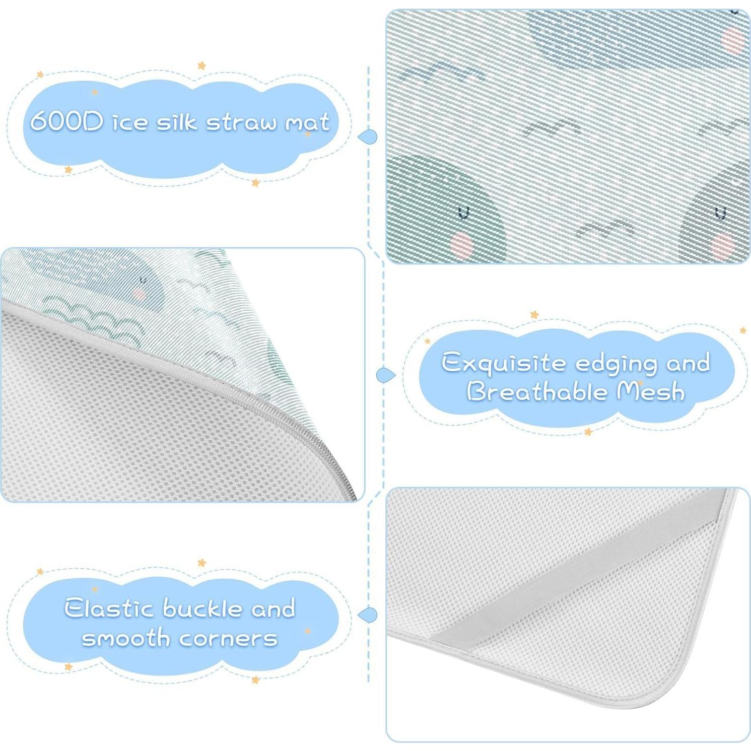 Alfombra Enfriadora para Bebé Burbuja 71x132 cm Seda Fría