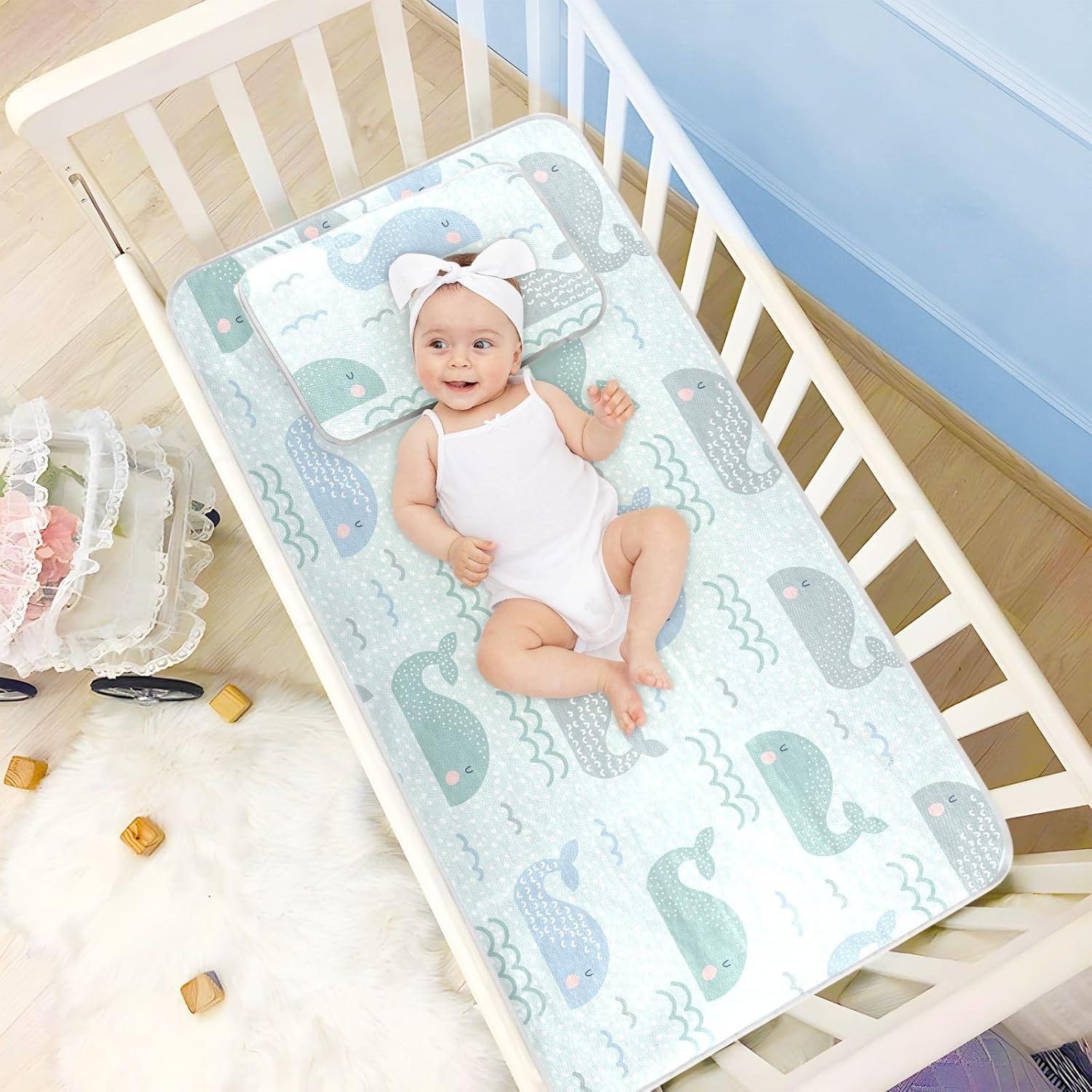 Alfombra Enfriadora para Bebé Burbuja 71x132 cm Seda Fría