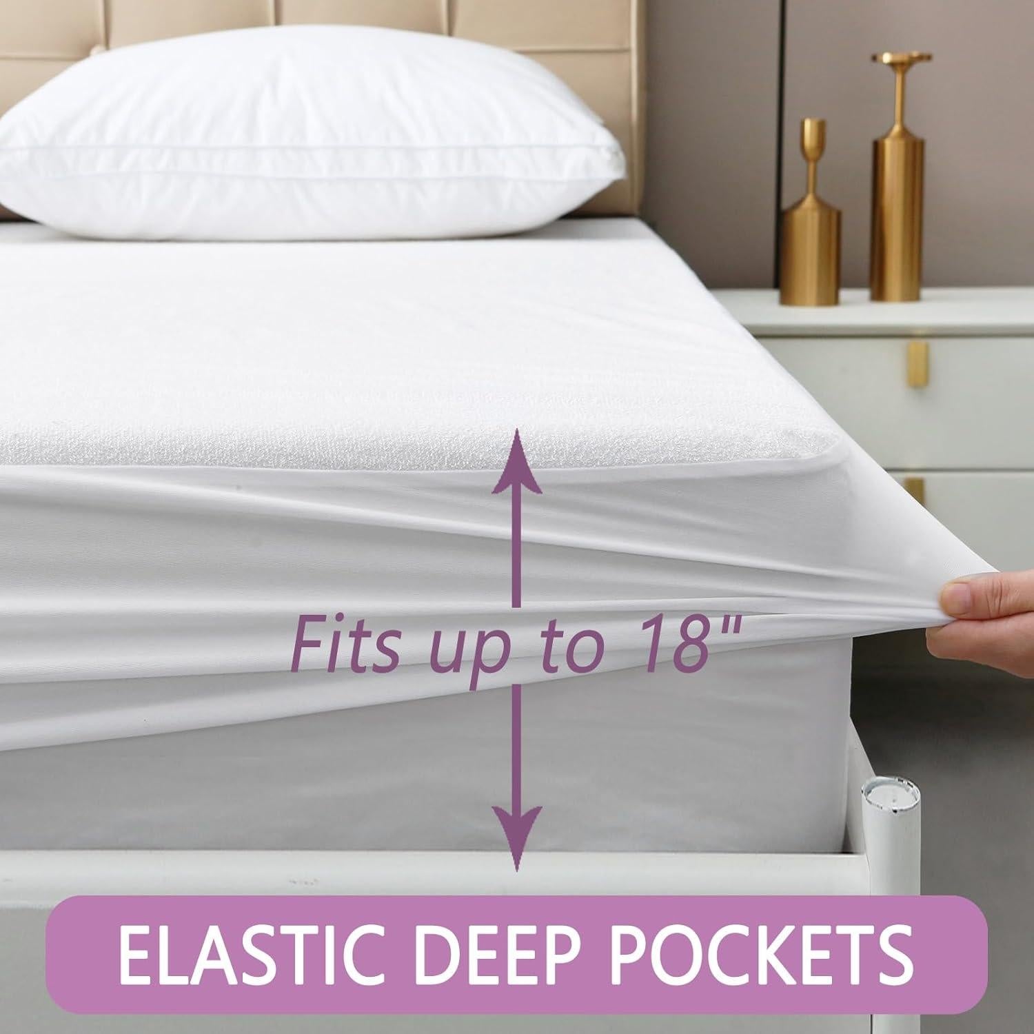 Protector de Colchón Impermeable Akicia Individual 45.72 cm