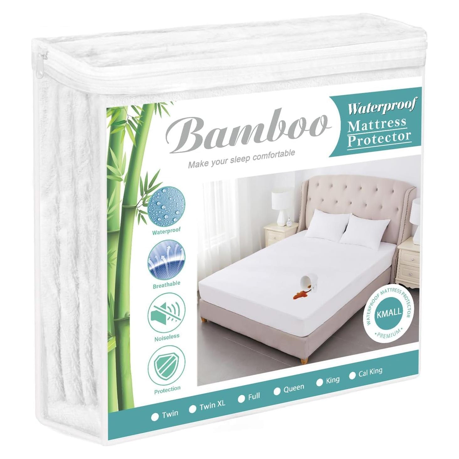 Protector de Colchón King Kmall Impermeable y Transpirable