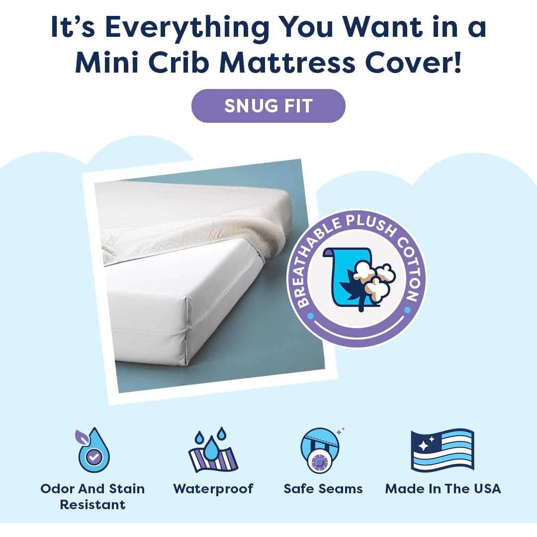 Cubierta de colchón impermeable Moonlight Little Dreamer 61x97cm