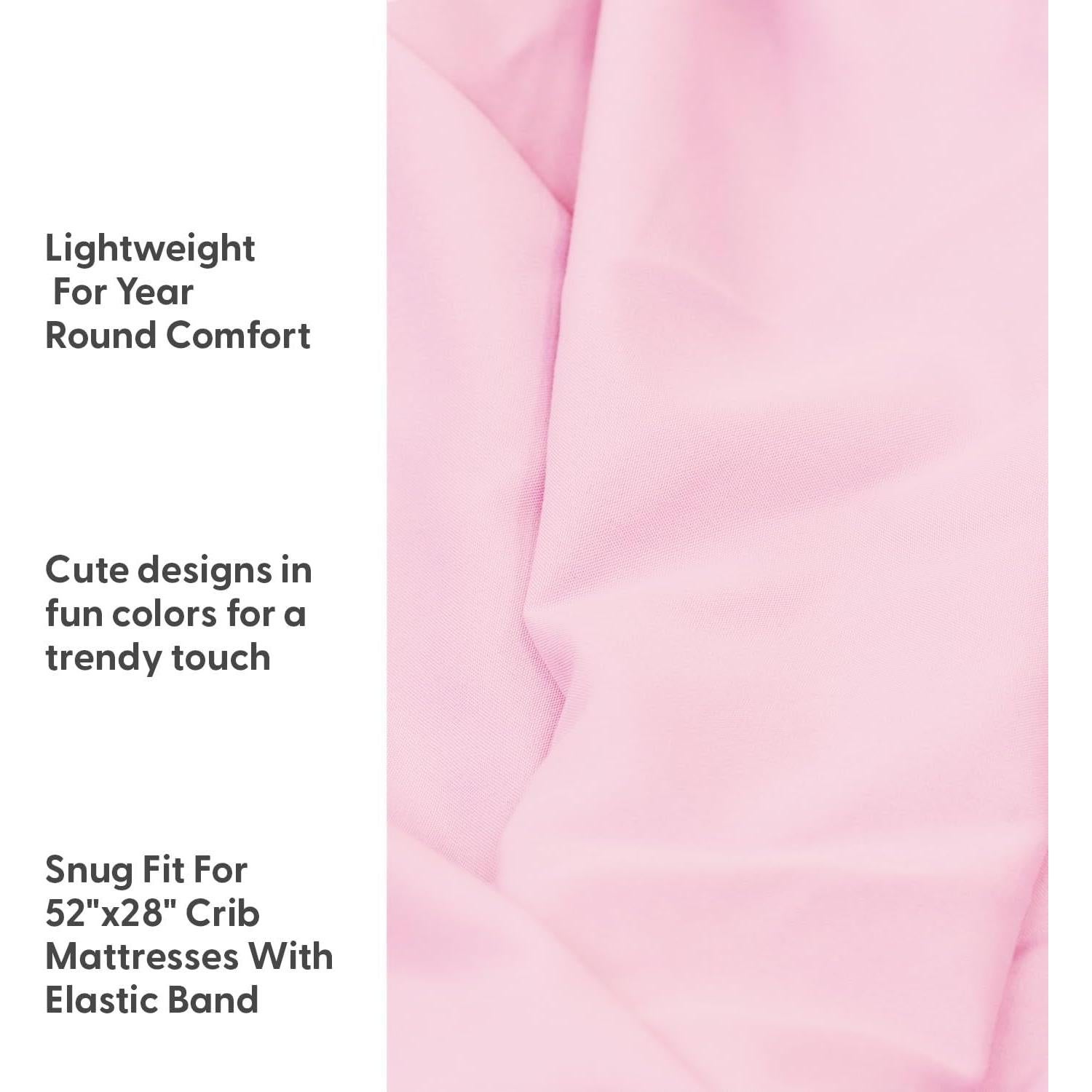 Juego de Sábanas Ajustadas para Cuna The Peanutshell Floral 4 Piezas