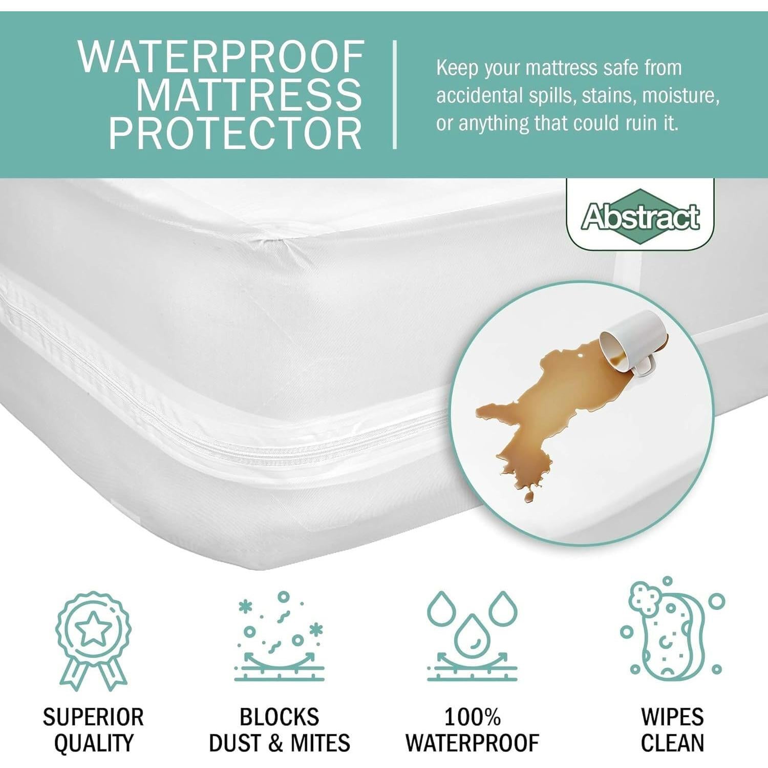 Cubierta de Colchón Impermeable Abstract 28x52x20 cm Vinilo