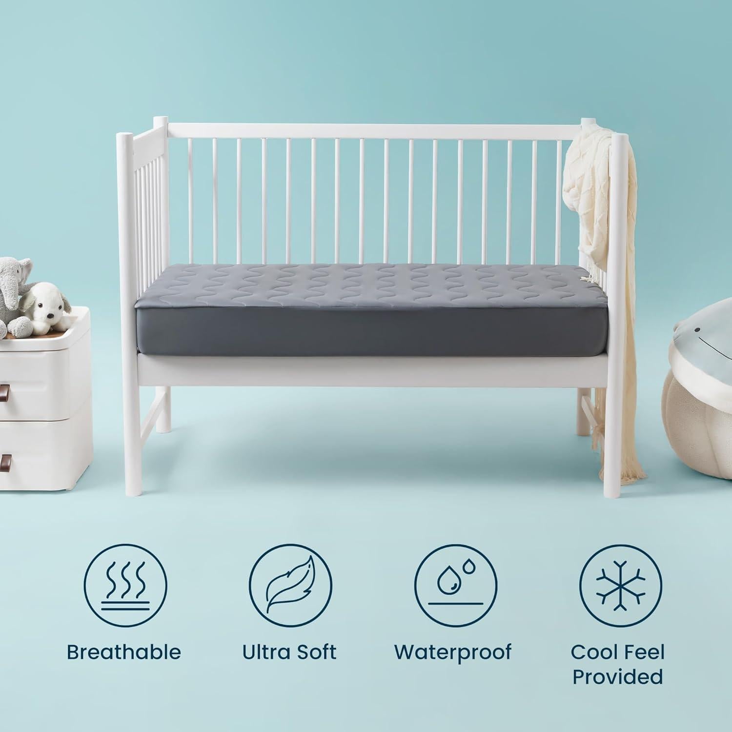 Protector de Colchón Impermeable SLEEP ZONE 2 Piezas 71x132 cm