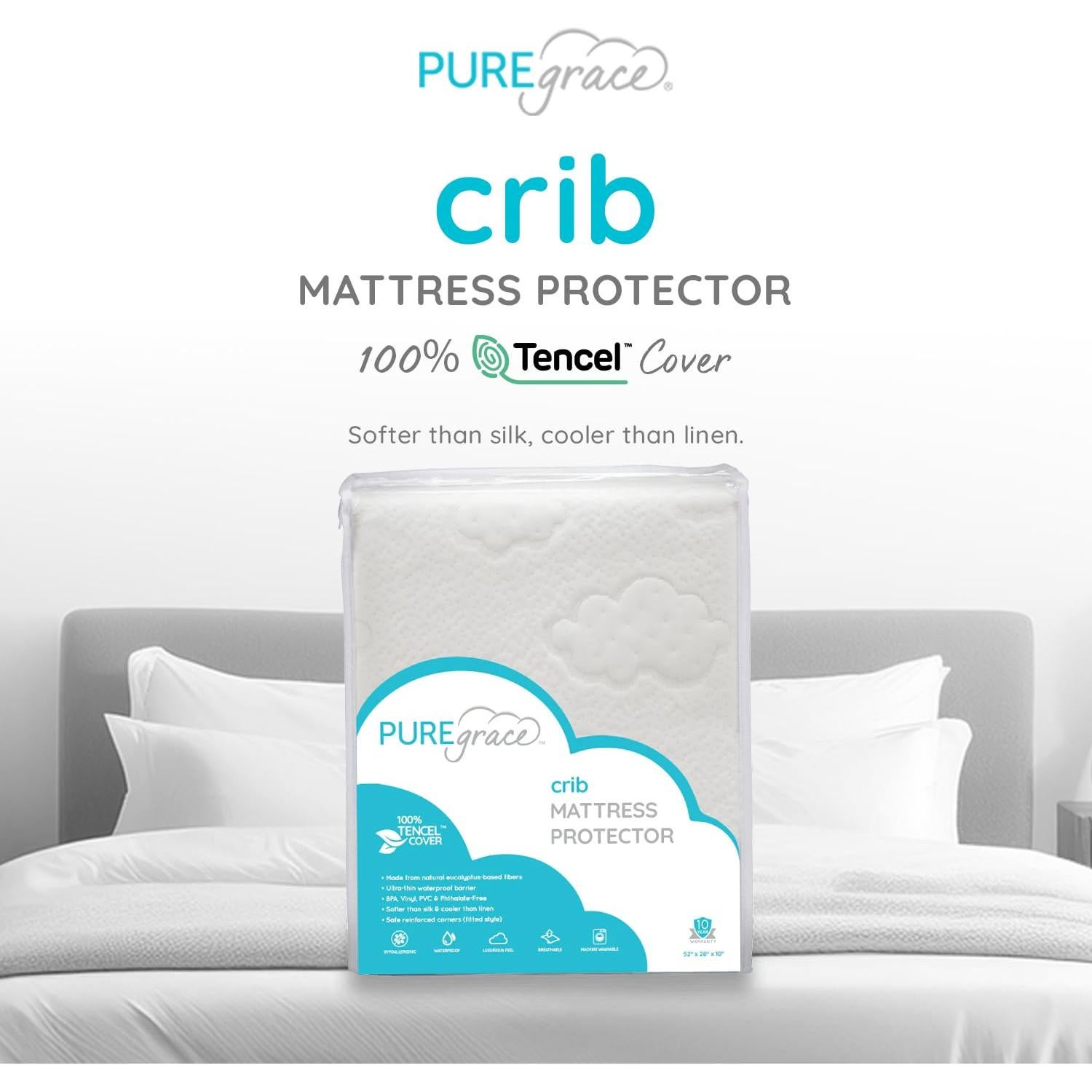 Protector de Colchón TENCEL PUREgrace para Cuna - Impermeable