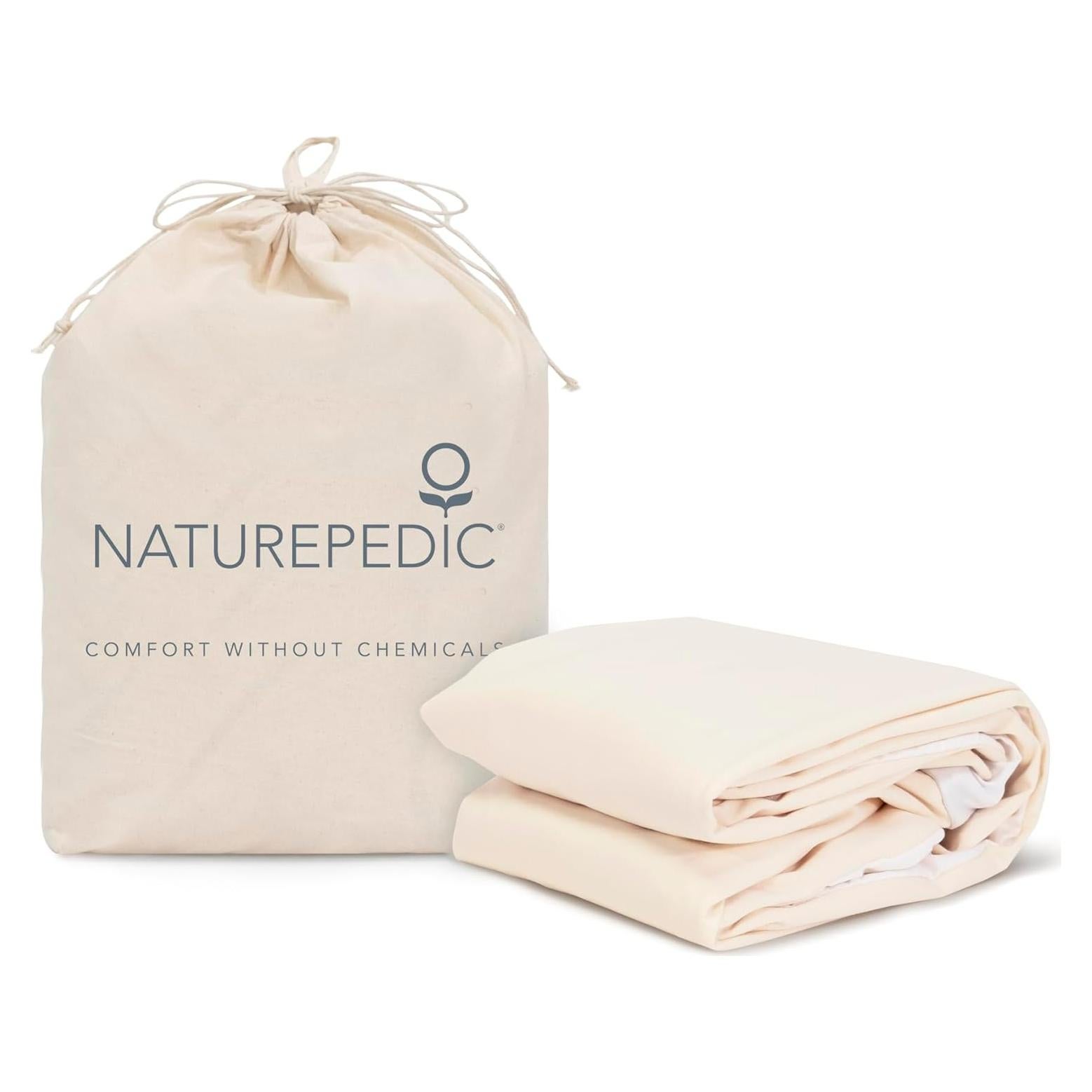 Protector de Colchón Impermeable Naturepedic Individual Orgánico