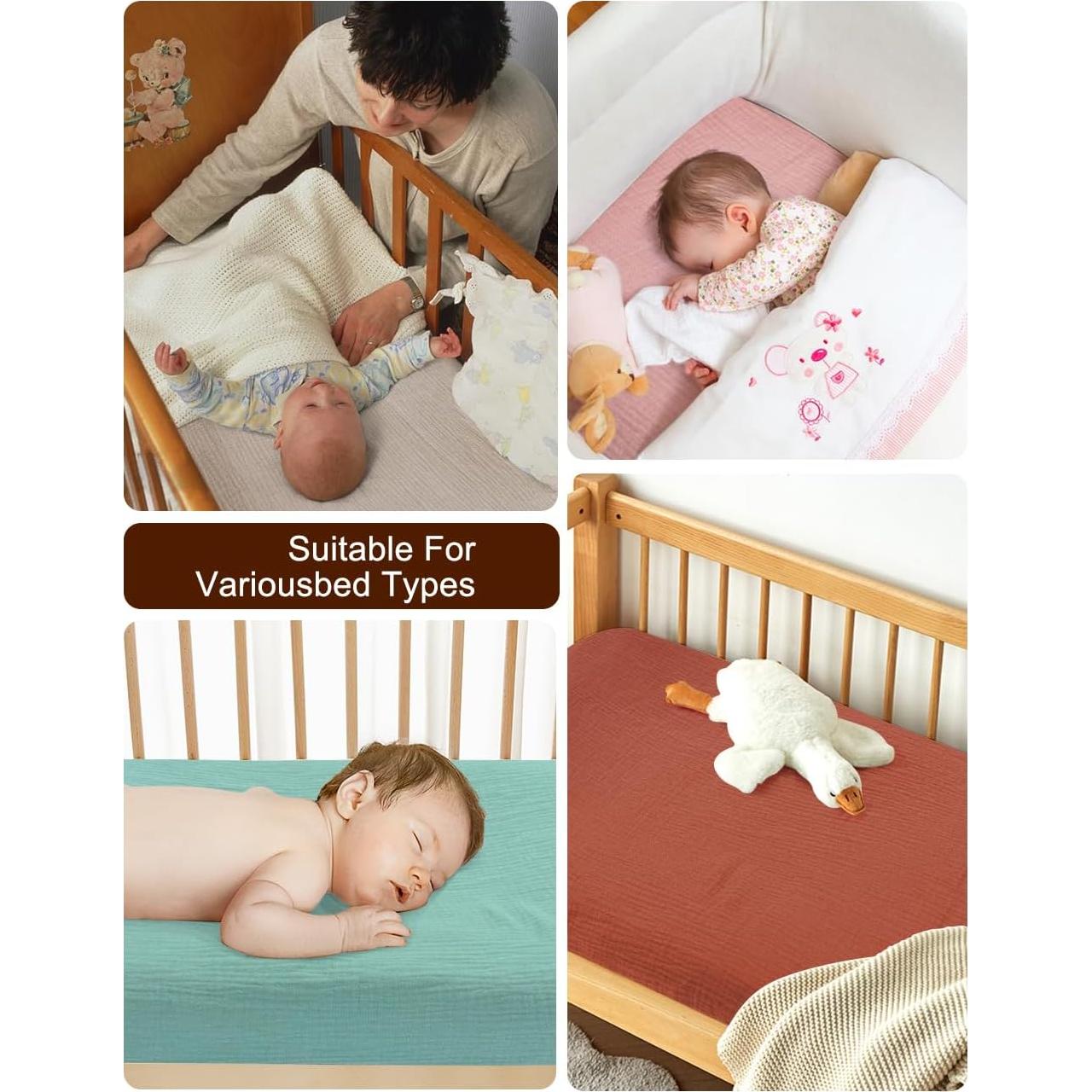 Sábanas para cuna ZURLEFY 81x40 cm Algodón Amarillo