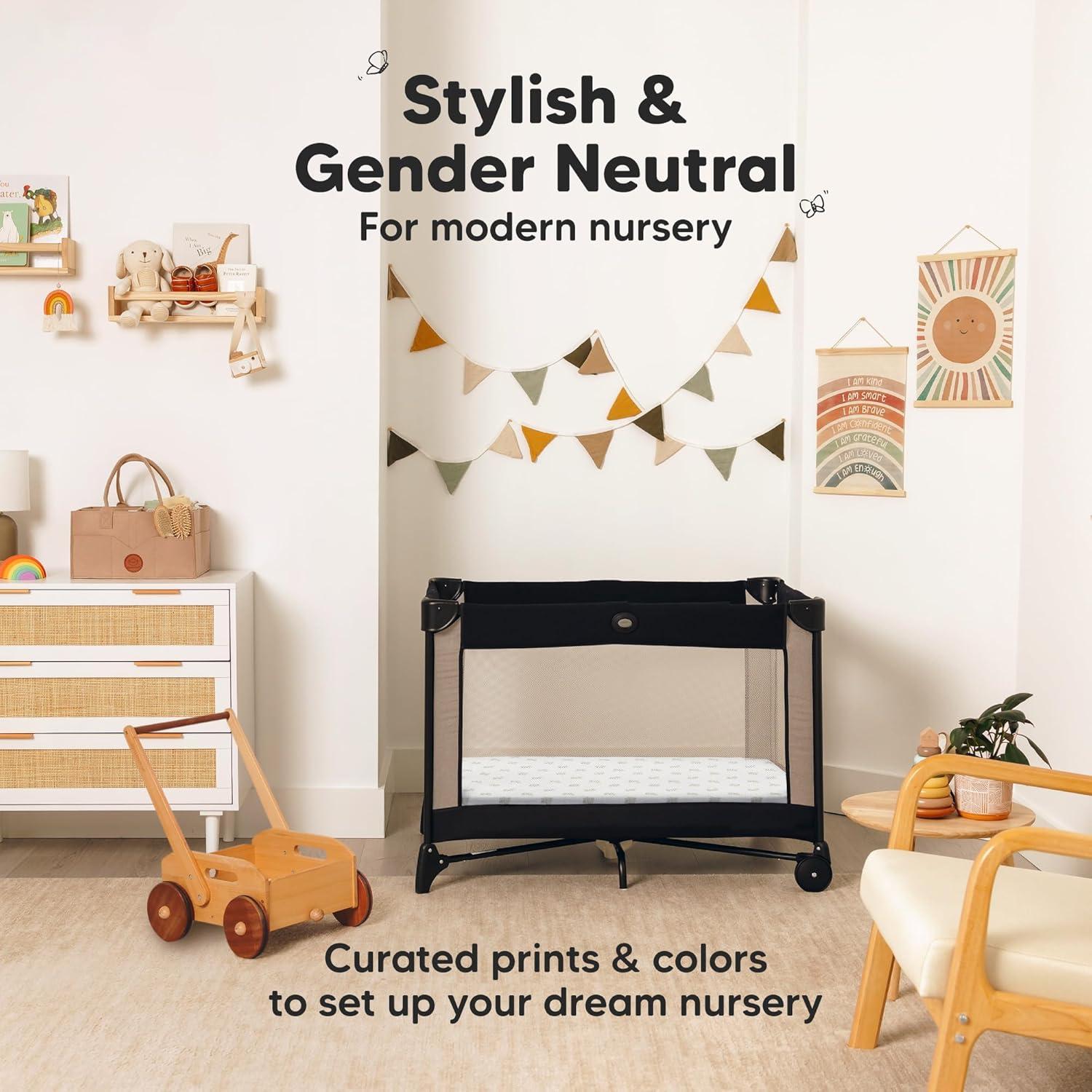 Sábanas Ajustadas para Cuna Mini KeaBabies - 2 Piezas 96.5x66 cm