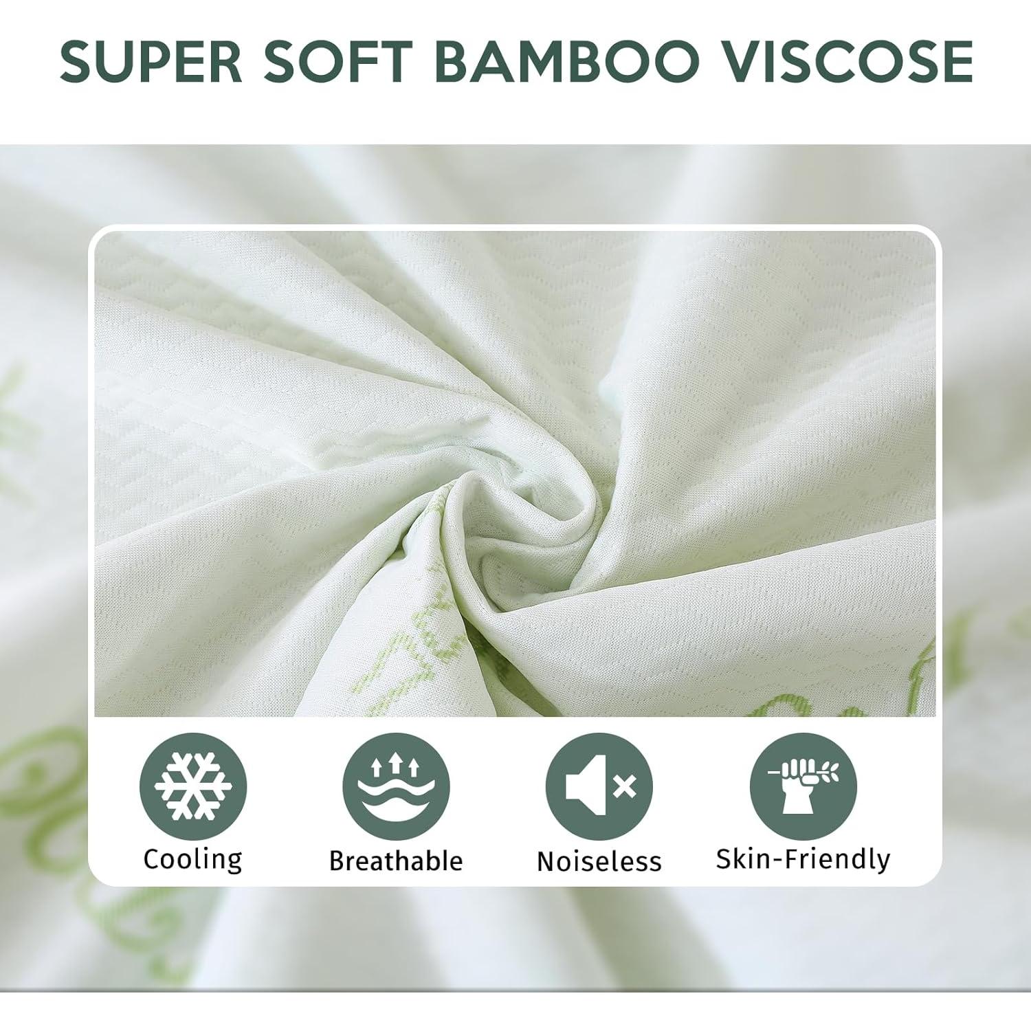 Protector de Colchón Queen MUXHOMO Impermeable Transpirable