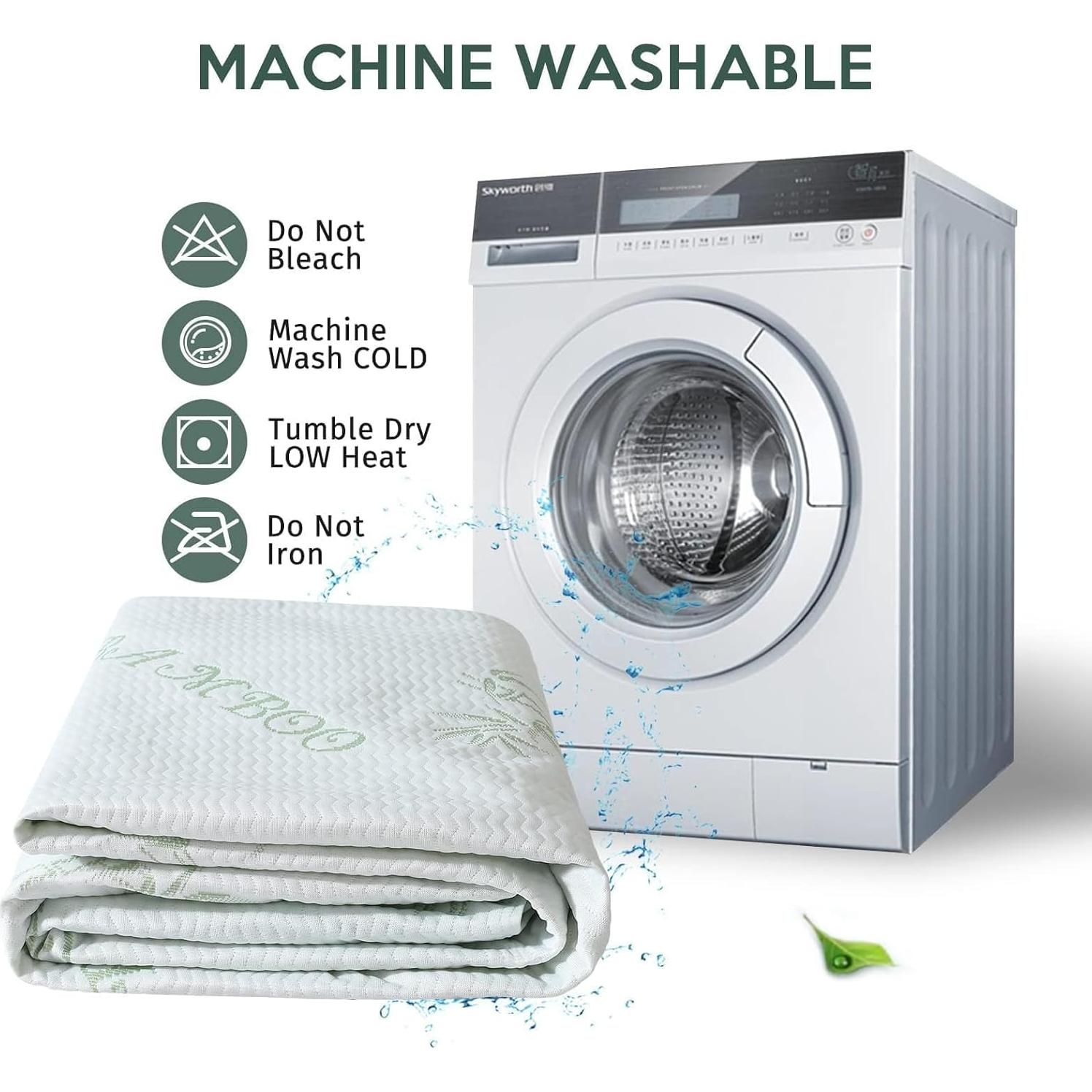 Protector de Colchón Queen MUXHOMO Impermeable Transpirable