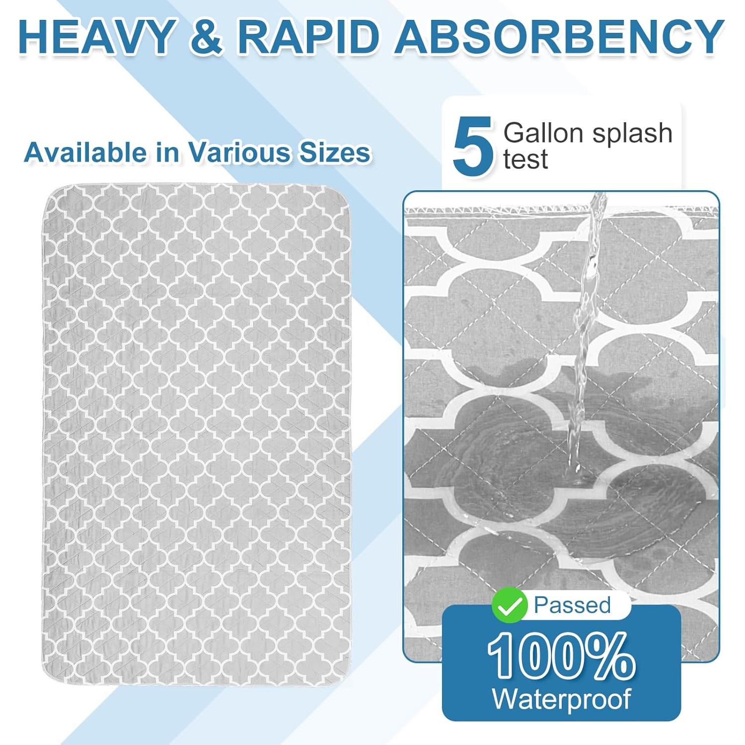 Almohadillas Lavables OUTCREATOR 86x142 cm Paquete de 2 Gris