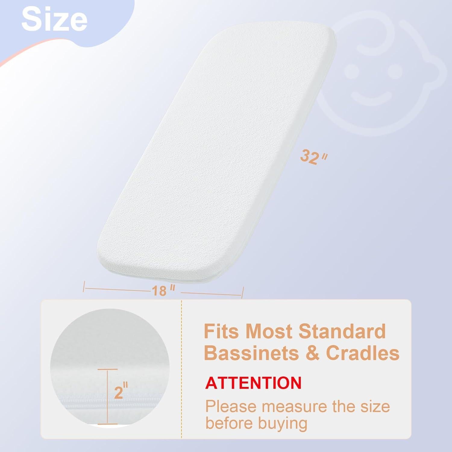 Colchón de cuna NeoBorn 81x46 cm viscoelástico impermeable