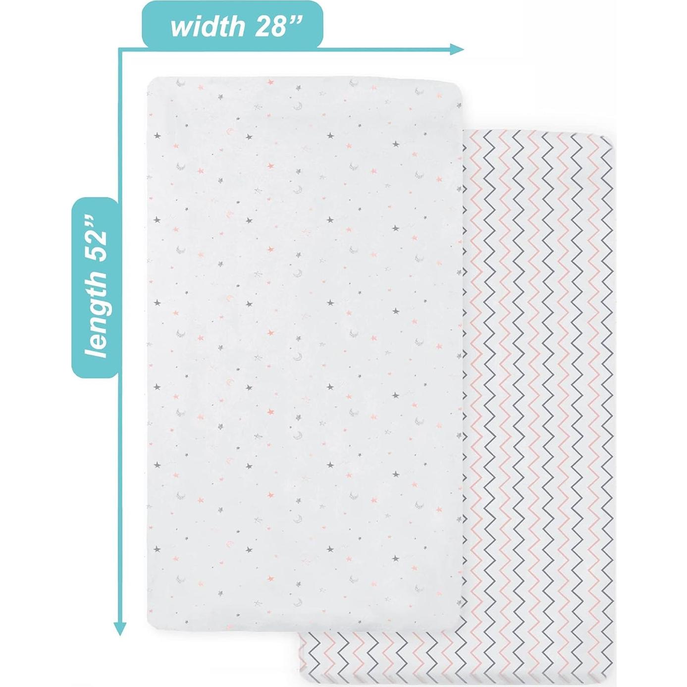 Sábanas Ajustadas de Cuna 100% Algodón Compañía Americana 2 Pzs