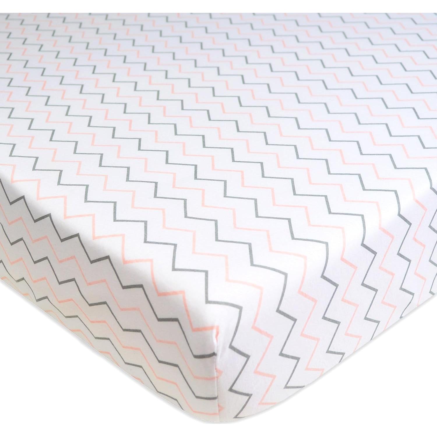 Sábanas Ajustadas de Cuna 100% Algodón Compañía Americana 2 Pzs