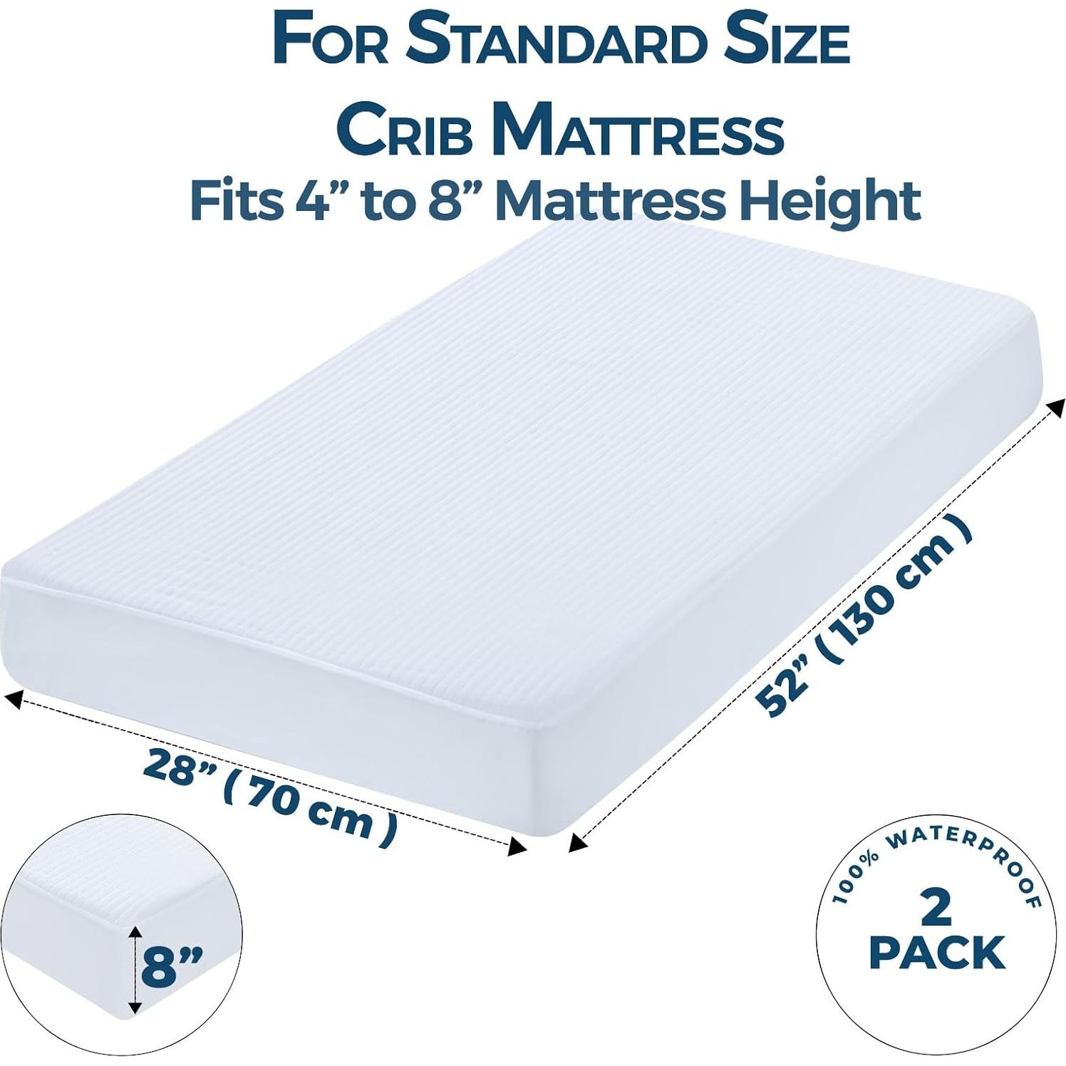 Protector de Colchón Impermeable Dreamology para Cuna 2 Pzs