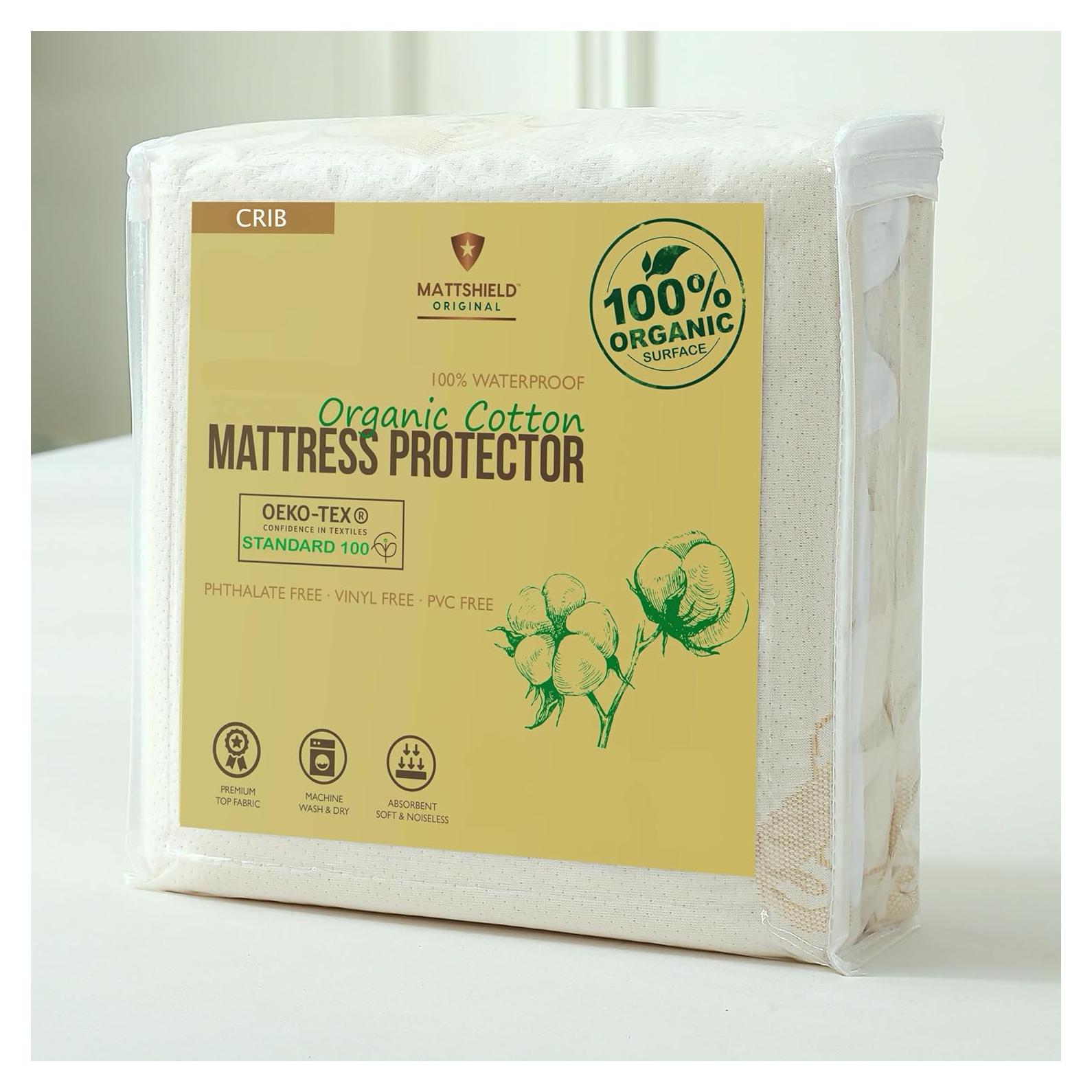 Protector de Colchón Orgánico MATTSHIELD para Cuna 132x71 cm