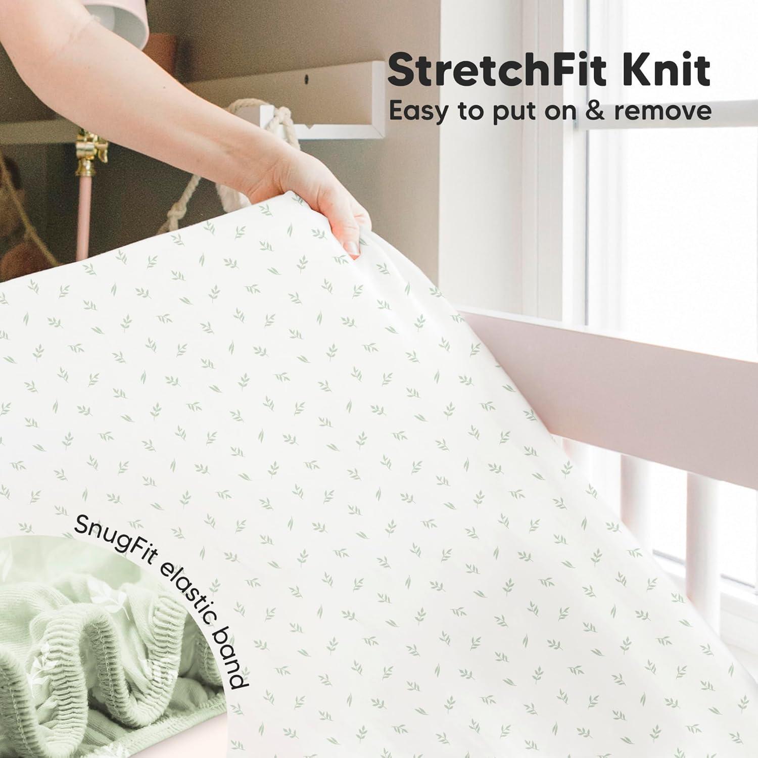 Juego de 2 Sábanas Ajustadas para Cuna KeaBabies 132x71 cm Viscosa Bambú