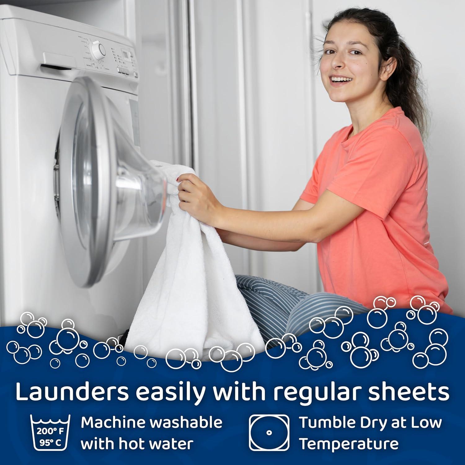 Protector de colchón impermeable CushTello para cuna 132x71cm