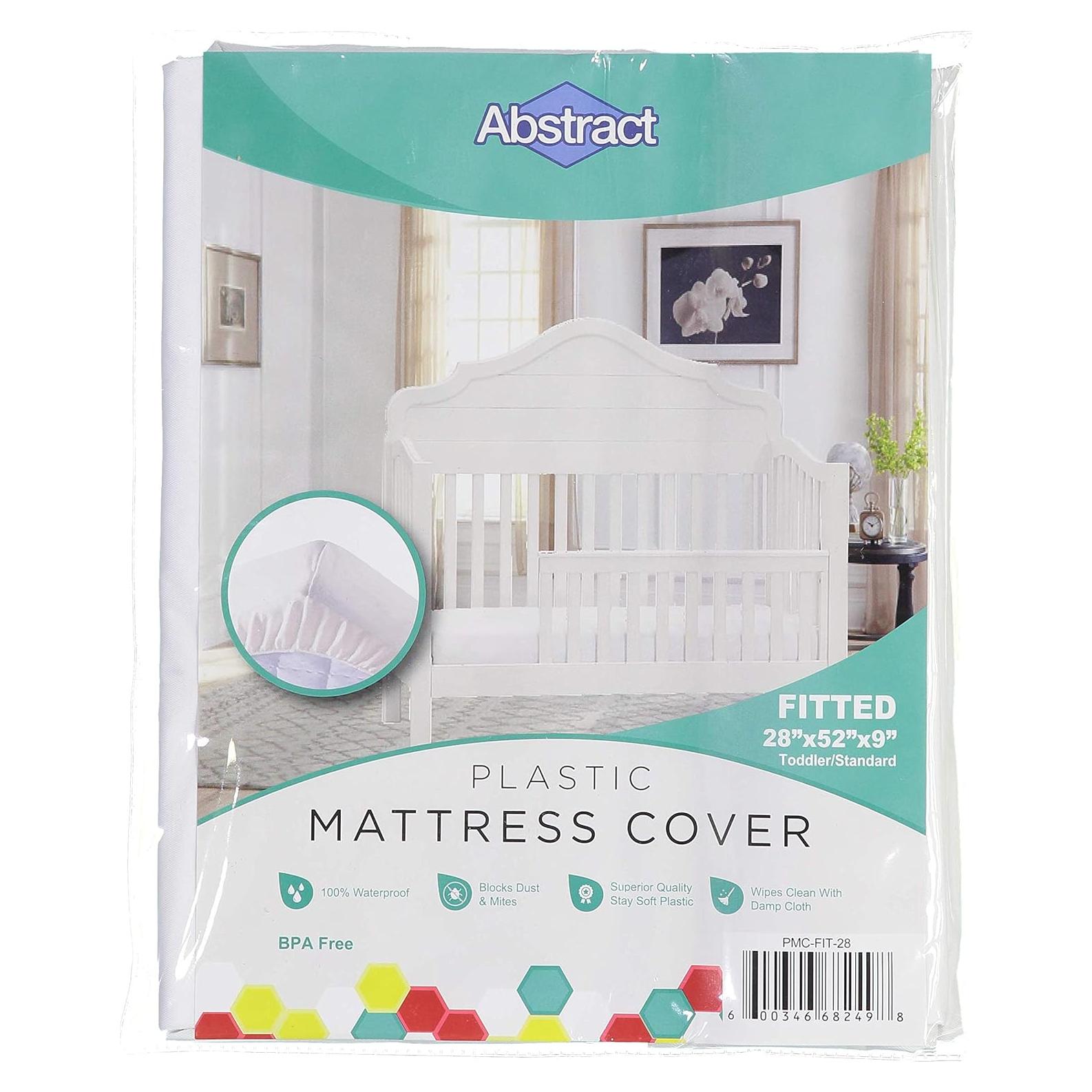 Cubierta de colchón impermeable Abstract 71x132 cm Blanca